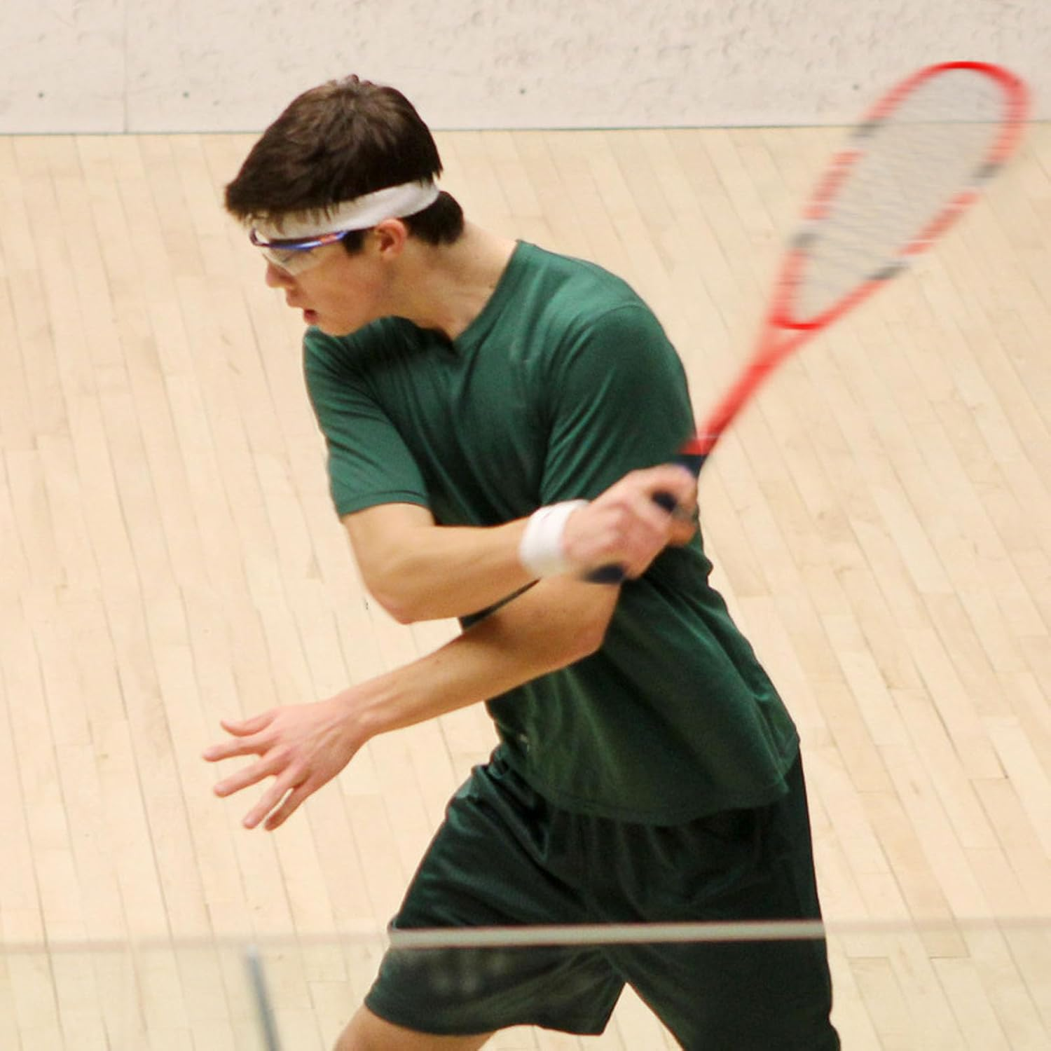 Squash Racket, Carbon Aluminium Alloy Integrated Lightweight Sports Beginner Squash Racket Set for Gym School Playgrounds image number 1