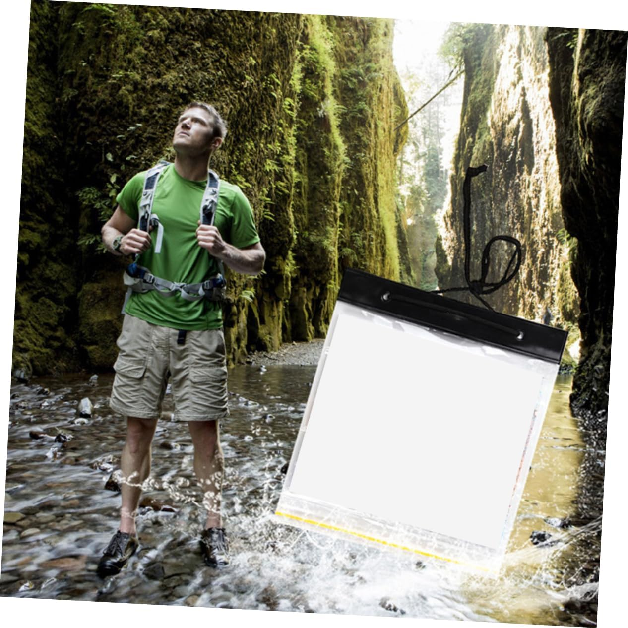 NUOBESTY Professional Map File Bag Pouch Portable Storage Organizer for Travel Document Hiking image number 3