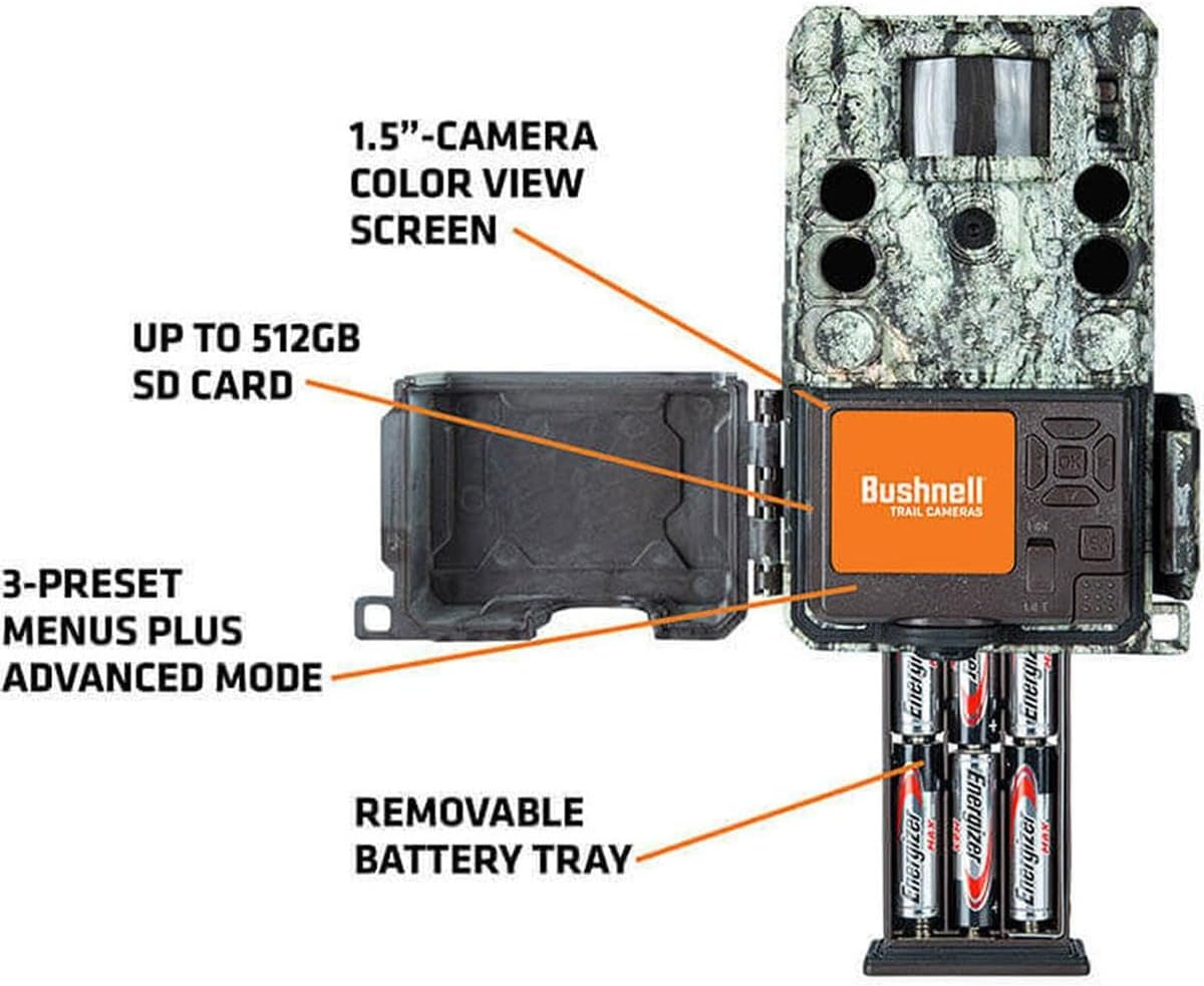 Bushnell Trail Camera CORE S-4K, No-Glow Game Camera with 4K Video and 1.5&rdquo; Color Viewscreen image number 2