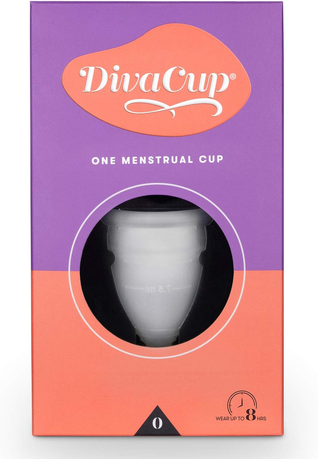 Divacup Model 0 Menstrual Cup, Frosted White image number 6