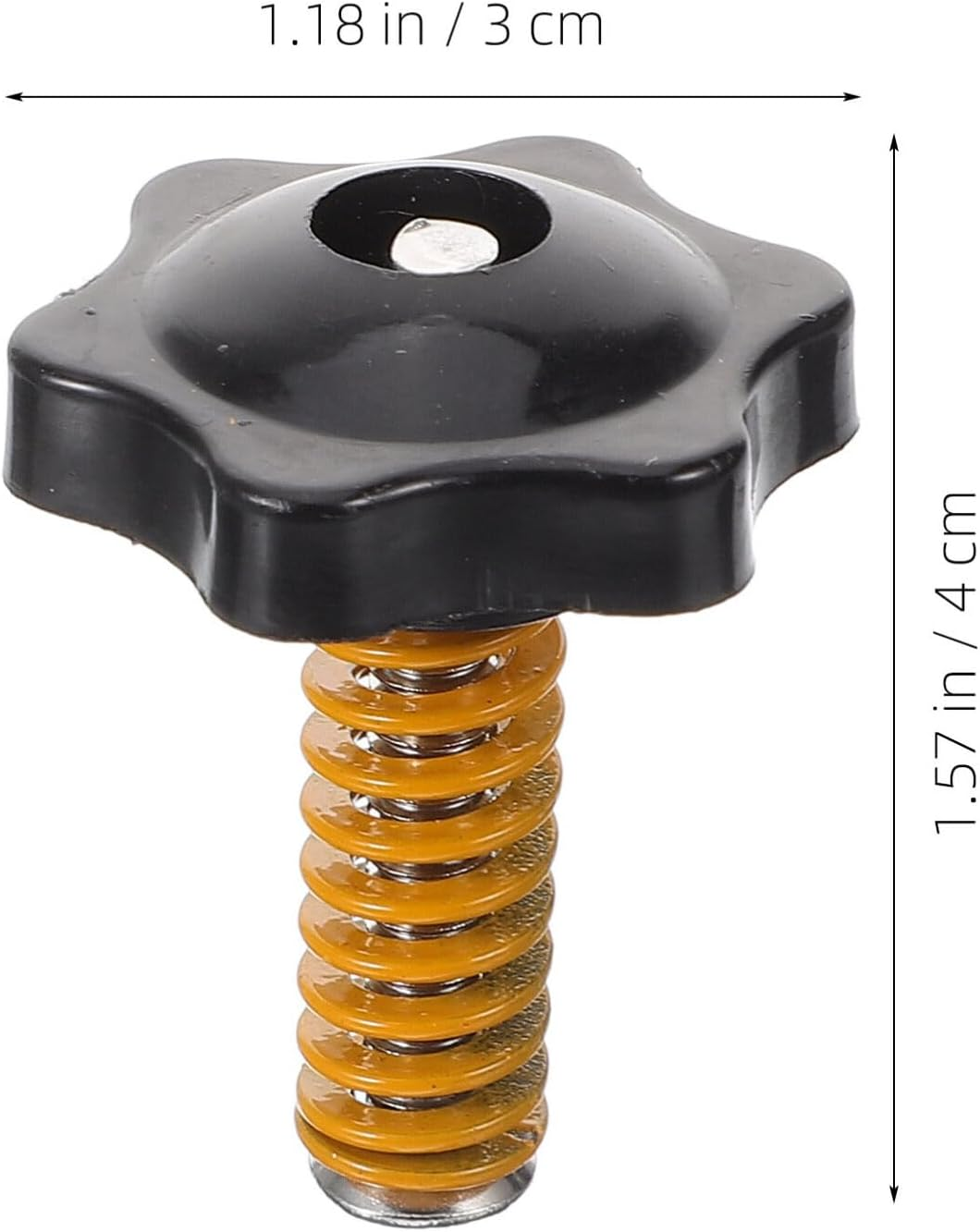 Iplusmile 4Pcs Hand Twist Leveling Nut Hot Bed Spring Kit, M5 X 40MM Screw Leveling Accessories for Most 3D Printer Hot Bed/Platform image number 5