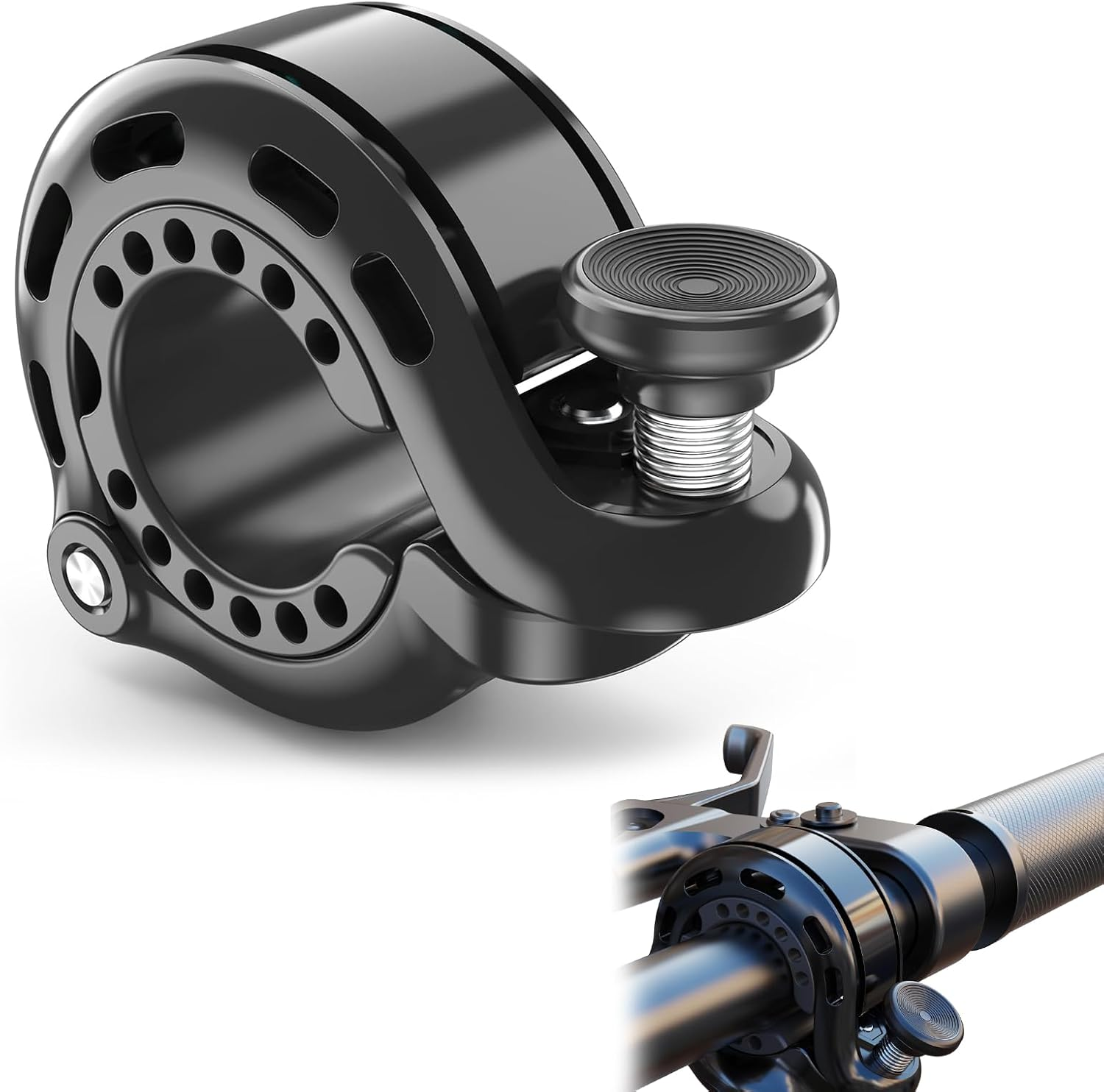 Bicycle Bell for Airtag, Airtag Hidden in the Bell, Waterproof, Incl. Screws & Tools, for Bike MTB Mountain Bike, Fits 22-31.8 Mm Handlebars image number 5