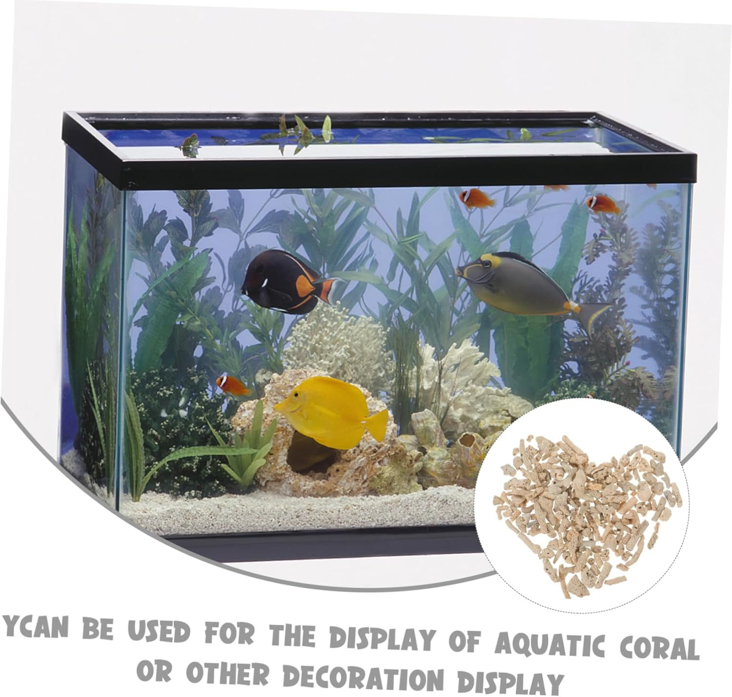 ERINGOGO 1 Crushed Coral Material Pond Sand Fish Water Cleaner Aquarium Crushed Aquarium Coral Feeder Aquarium Aquarium Test Kit Canister UV Torch Sponge Aquariums image number 6