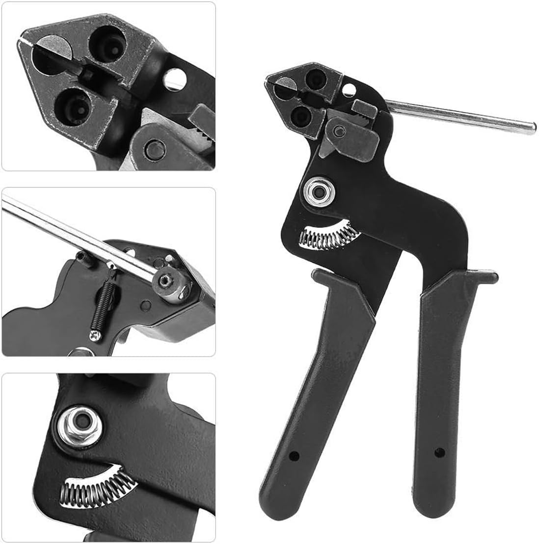 AIMALL Toledo Metal Cable Tie Cutter, Stainless Steel Cable Tie Cutting Tool with TPR Handle and Spring Mechanism image number 2