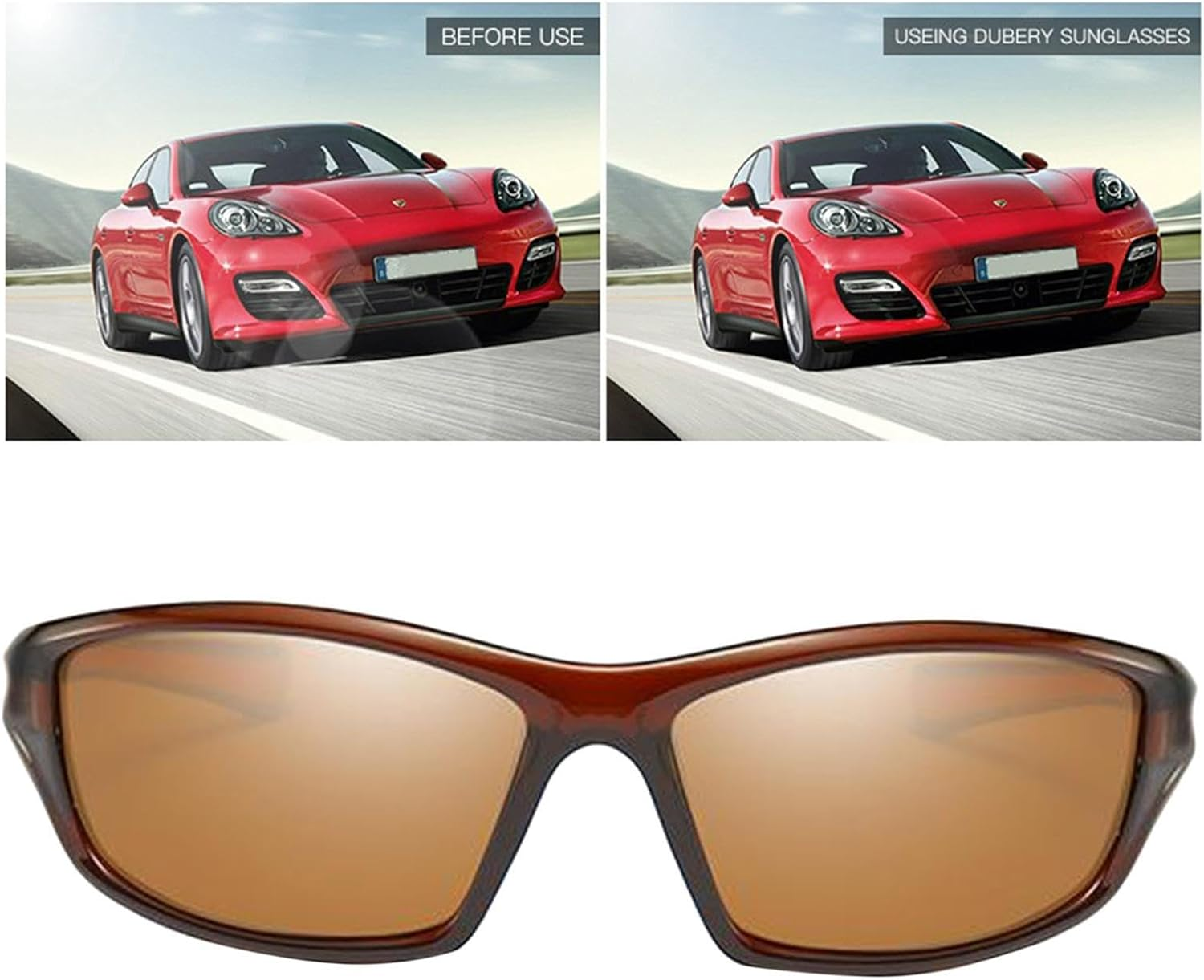 IOIUSKKU Fashionable Photochromic Eyewear Riding Full Frame Sunglasses Stylish and Skin-Friendly Skin-Friendly Adjustable N Pads Cycling Goggles Sunglasses UV400 Men Women image number 6