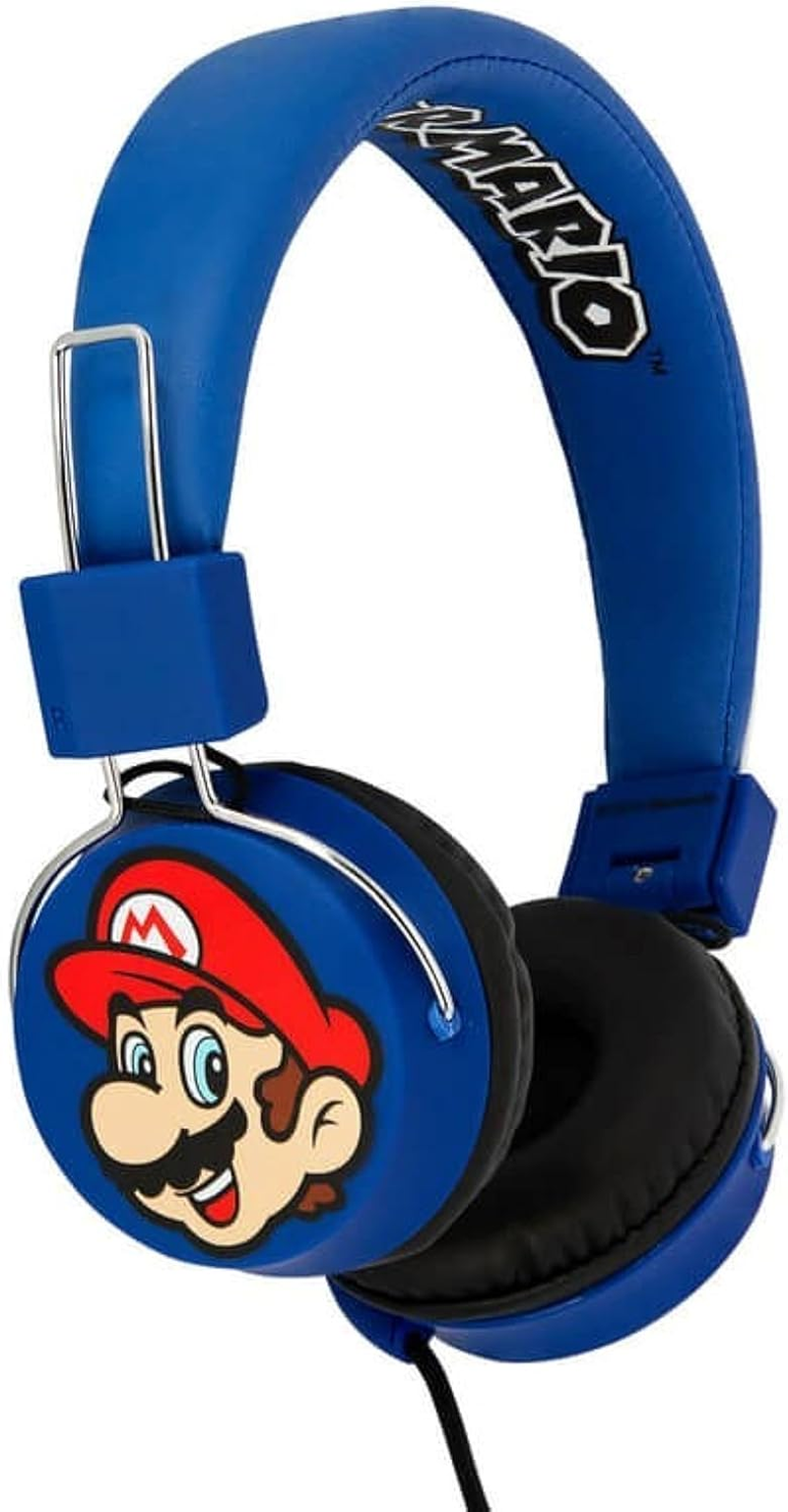 OTL SM0655 Super Mario Premium and Luigi Tween Folding Headphones, Blue image number 1