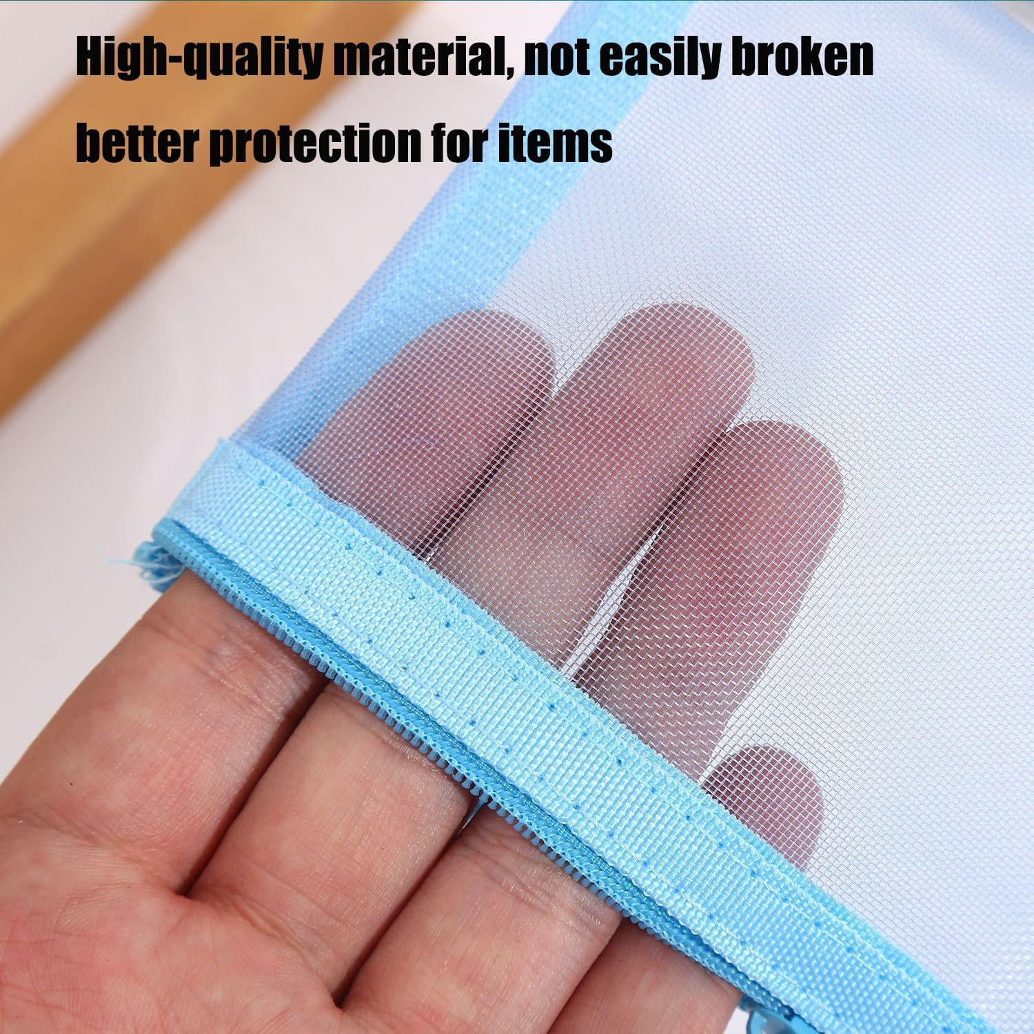 Mtxorvix 24 Pcs Mini Zipper Mesh Bags - Reusable 12X10Cm Nylon Mesh Zipper Pouch Organizer, Mini Zipper Mesh Bags, Coin Pouch & Cosmetic Travel Bags for Makeup, Lipstick, Toiletries, Keys, Cards image number 1