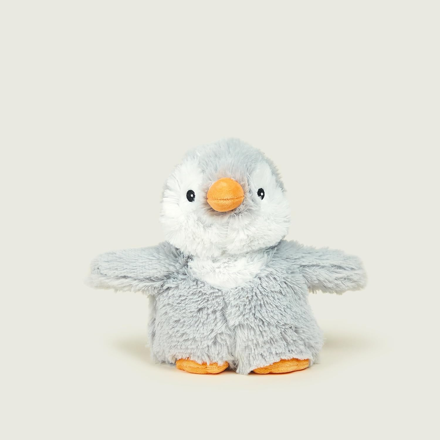 Warmies Grey Penguin Heat Pad, Fully Heatable Weighted Teddy Slightly Scented with Dried French Lavender, Hot or Cold Plush Cuddly Heat Pad Junior Size image number 3