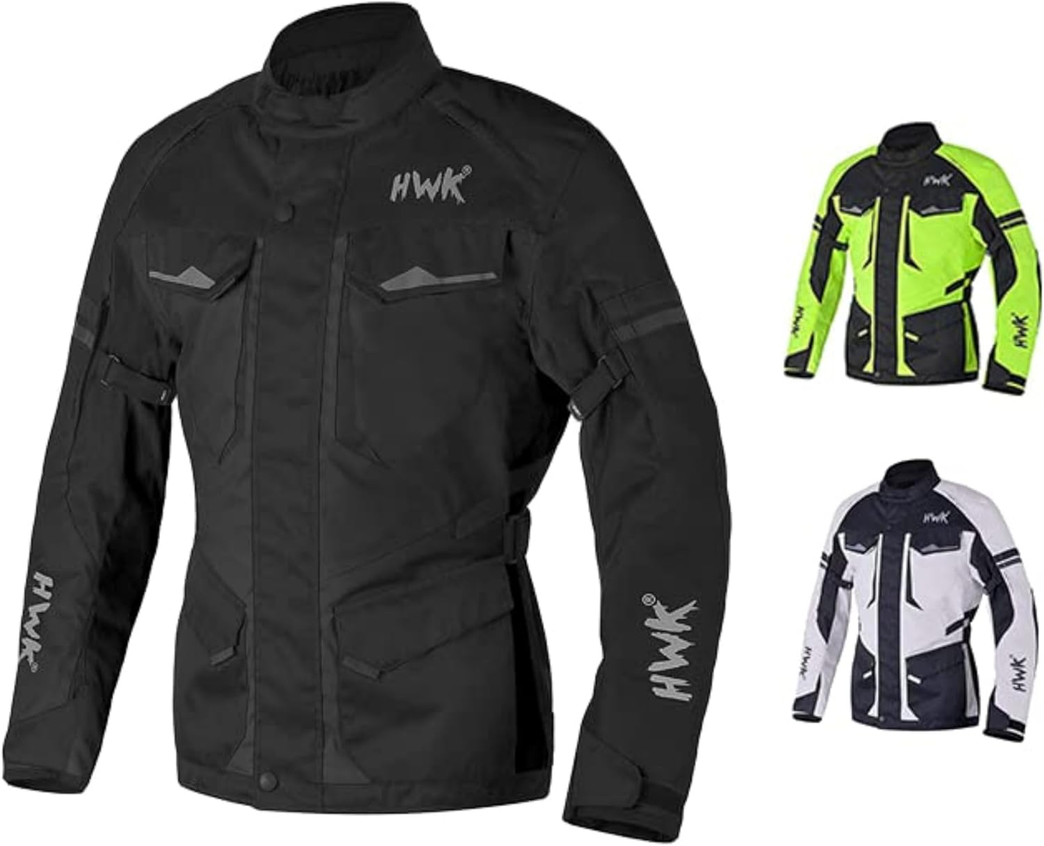 Adventure/Touring Motorcycle Jacket for Men Textile Motorbike CE Armored Waterproof Jackets ADV 4-Season
