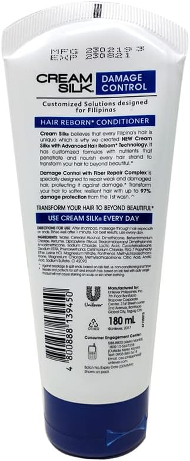 Cream Silk Damage Control Tri-Oleo Conditioner 180Ml image number 3