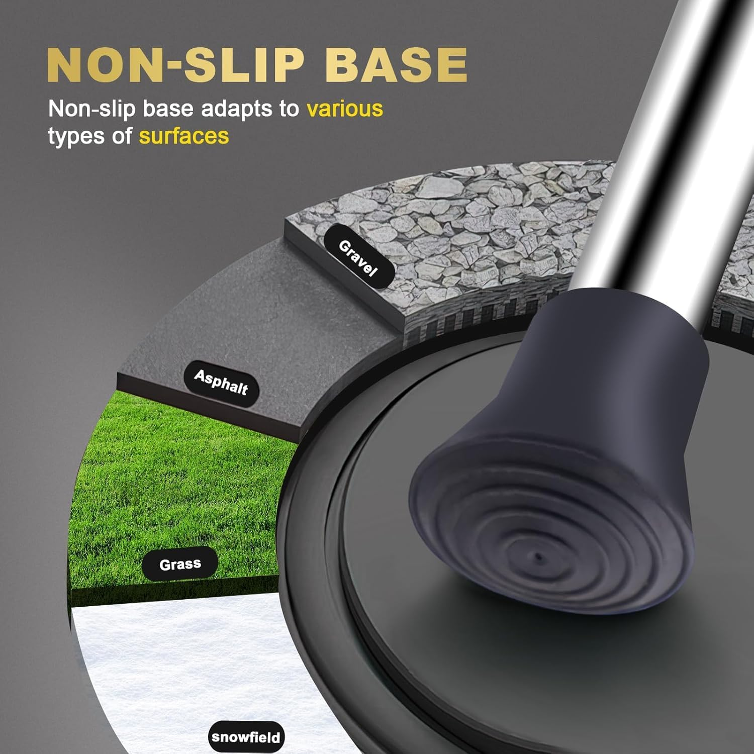 Cane with Seat Folding Walking Stick with Seat, Walking Cane with Chair, Foldable Chair, Crutches Stool for Camping, Hiking, Lightweight, Easy Carry, Anti-Slip (Black) image number 3