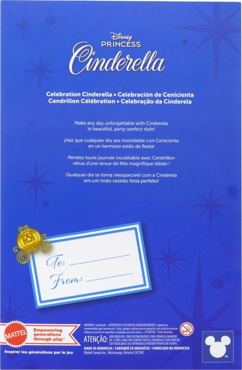 Mattel Disney Princess Cinderella Birthday Collectible Fashion Doll, Inspired by Disney Movie, Special Occasion Gifts for Kids & Collectors - Multicolor image number 2