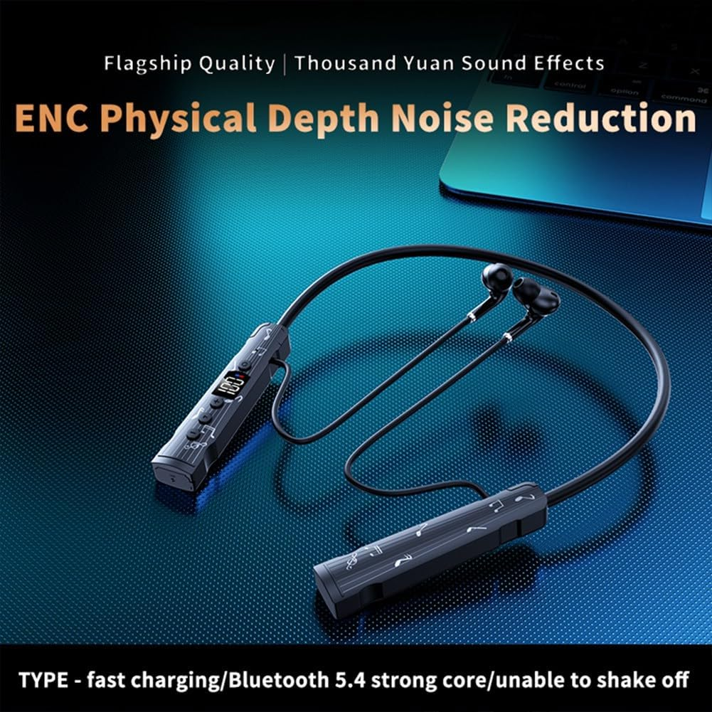 Peakloong LED Stereo Sports Headphones LED Stereo Bluetooth Headphone Large Capacity Battery image number 3