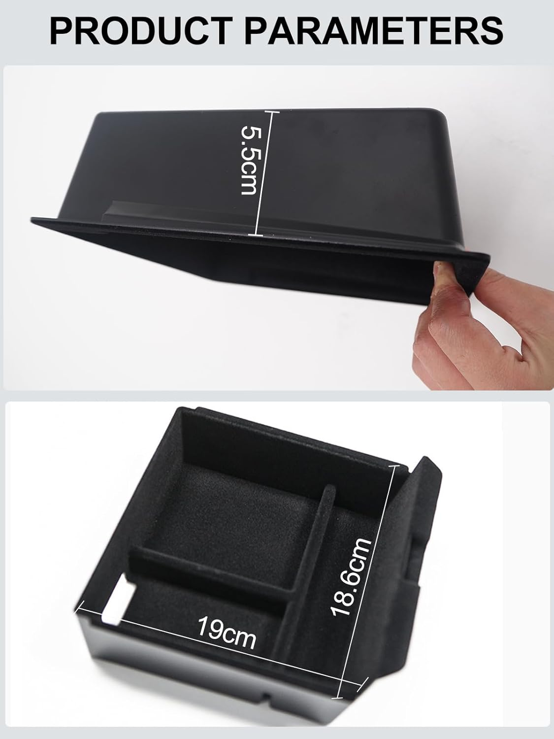 Center Console Organizer for Tesla Model 3 Highland 2025 2024 Model Y (Juniper) 2025 2026 Armrest Storage Box Holder Insert Tray Hidden Drawer Interior Accessories