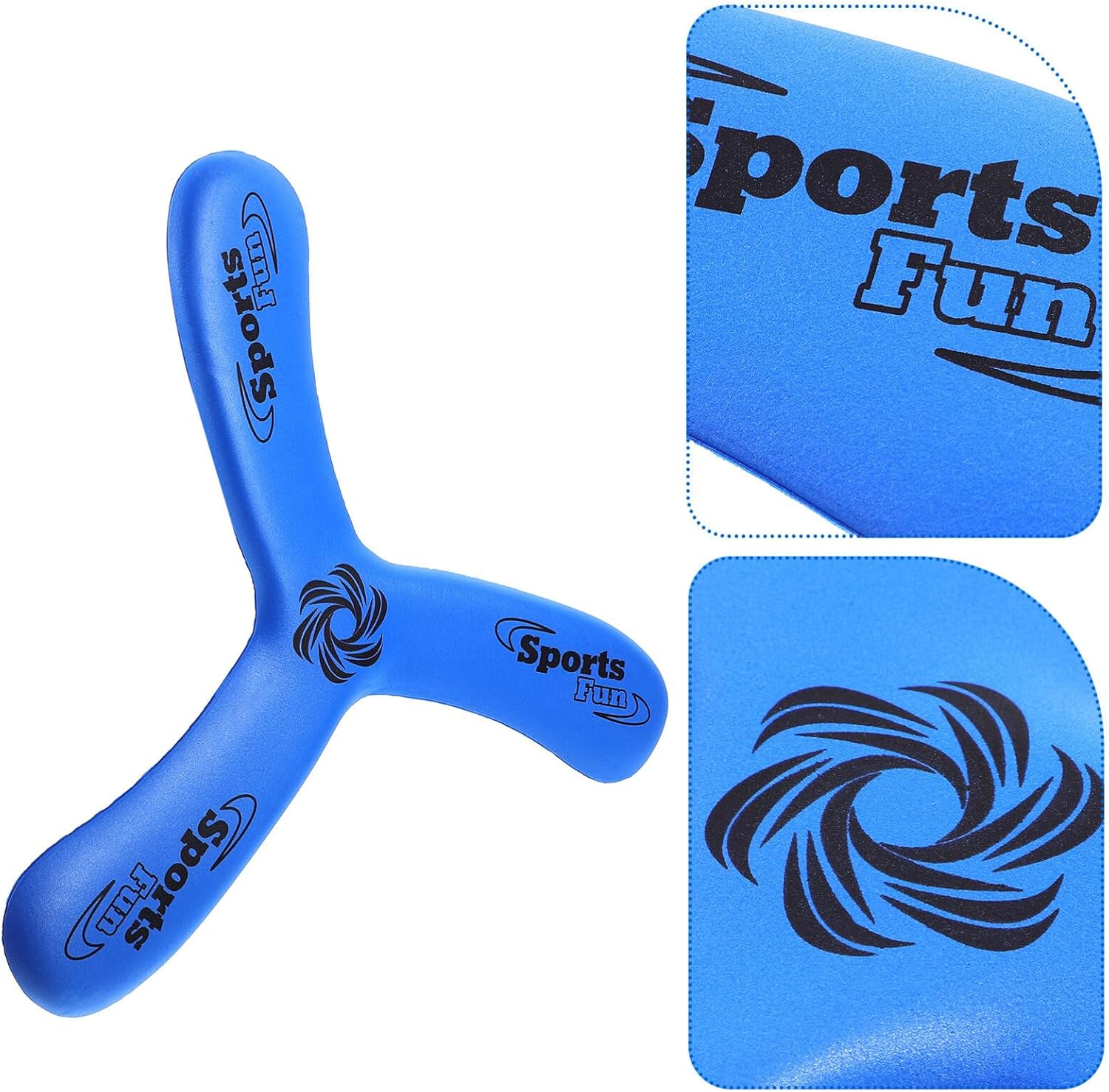 VANZACK Fast Catch Boomerangs, Returning Boomerangs Sports Boomerangs Three Prong Boomerangs Outdoor Sports Throw Catch Toy Flying Toy, Blue image number 6