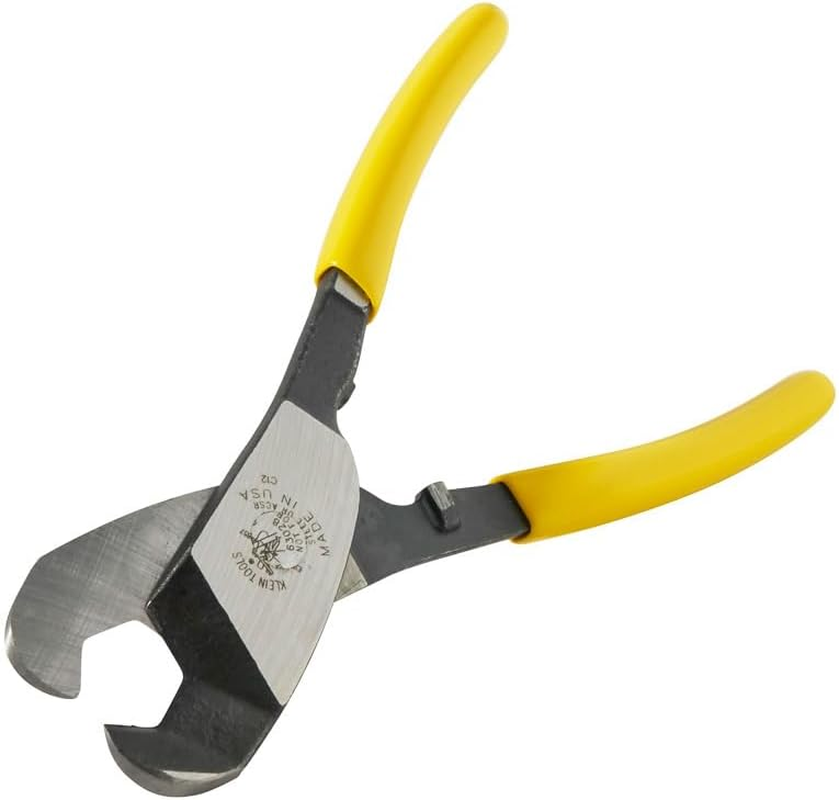 Klein Tools 63028 Cable Cutter, Made in USA, Coaxial Cutter for 3/4-Inch Aluminum and Copper Cable, One-Hand Shearing image number 2