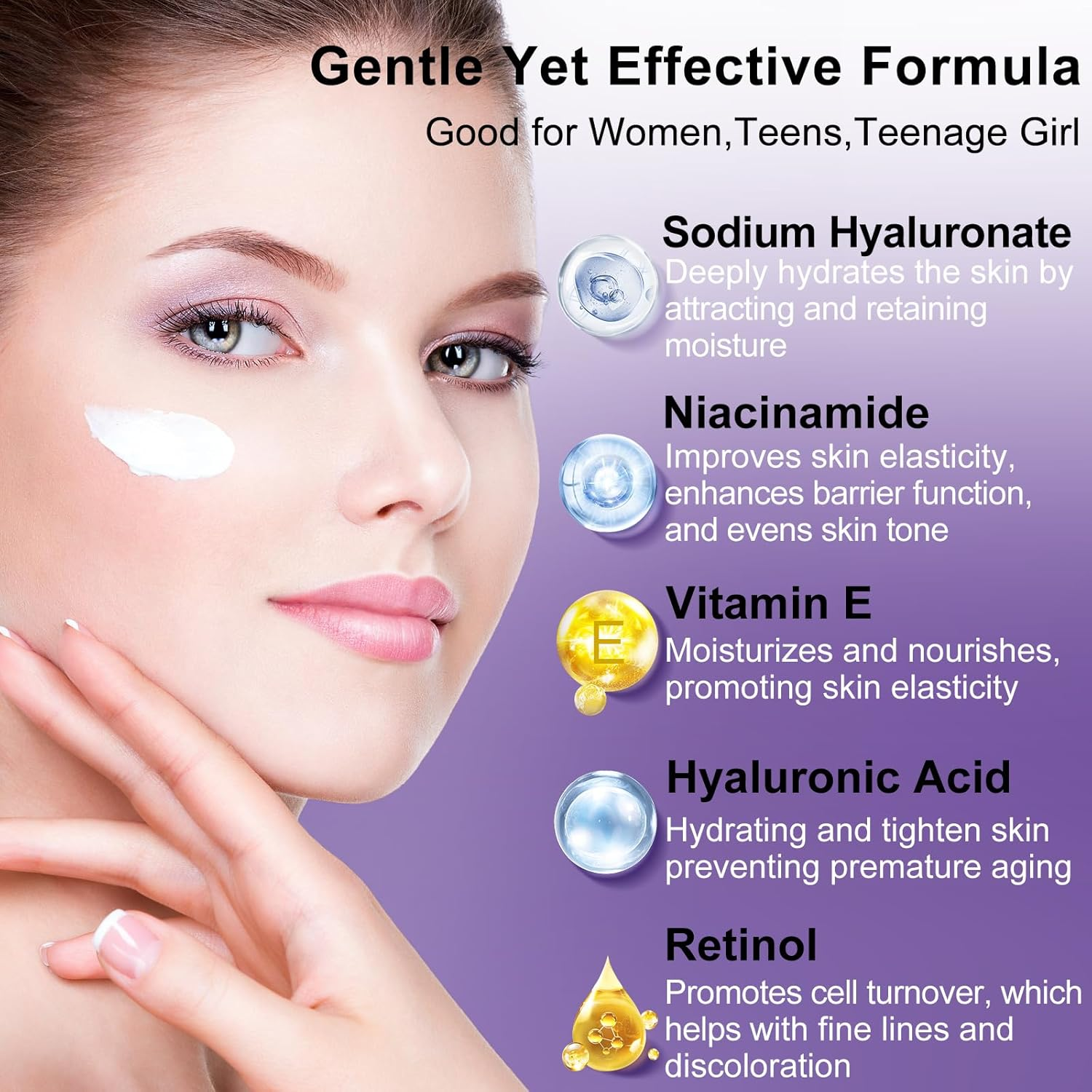 Skin Care Set, Professional Tighten Lift Firm Skincare for Women Teens Teenage Girl, Hydrate Anti-Aging Facial Skin Care Routine Kit, Travel Skincare Gift Set, Wife Mom Womens Gifts for Christmas image number 5