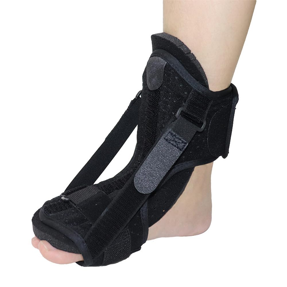 Plantar Fasciitis Night Splint Drop Foot Orthotic Brace, Adjustable Plantar Fasciitis Brace with Massage Ball for Relief from Plantar Fasciitis, Achilles Tendonitis, Ankle Pain image number 3