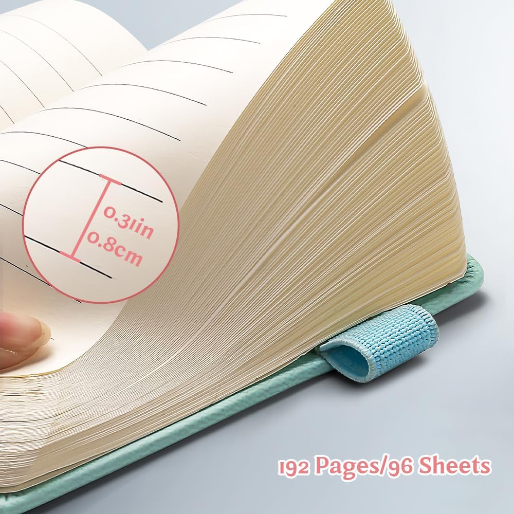 5 Pcs Pocket Notebooks, Mini Diary Notepad Memo Book, Small Journal with 5 Black Pens, Portable Note Book with Pen Holder for School Office Supplies, Kawaii Notebook for Girls Women Gifts