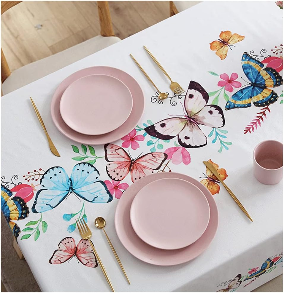 Waterproof Vinyl Tablecloths, Heavy Weight Oil Proof Wipe Clean PVC Table Cloth Plastic Table Cover for Kitchen Dining Table Indoor and Outdoor Use, 140 * 220Cm(55" X 86") image number 2