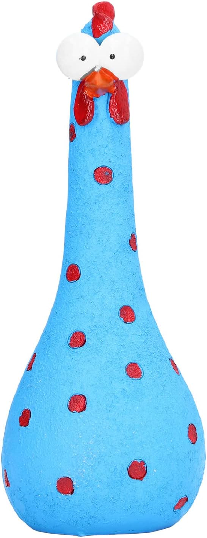 RASTKY Chicken Statue Bright Colors Big Eye Chicken Garden Decoration Resin Animal Statues for Yard Art Decoration, Suitable for Office and Balcony (#3) image number 5