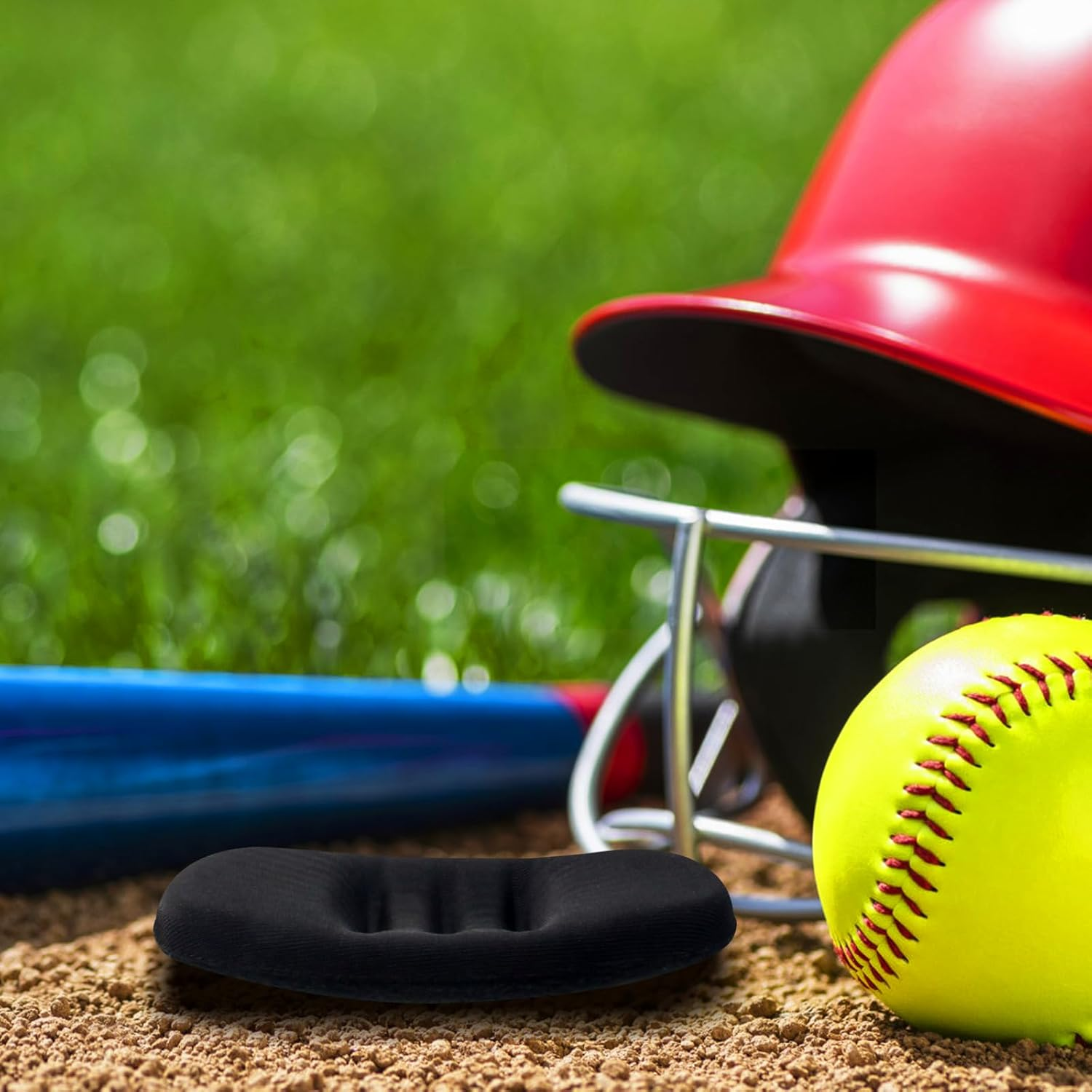 1/2/3/8 Pcs Softball Fielder'S Facemask Chin Cup, Durable and Maximum Protection Catchers Mask Replacement Chin Pad, Baseball Softball Helmet Padding for Softball Fielder'S Mask Men Women Teensm image number 4