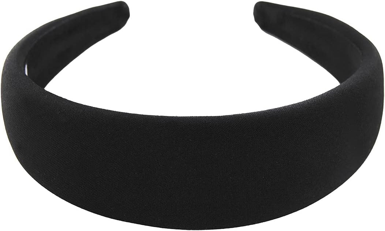 Axy HRK2A Wide Headband with Fabric Padded Candy Colours - Beautiful Headband Hair Accessories (Beige)