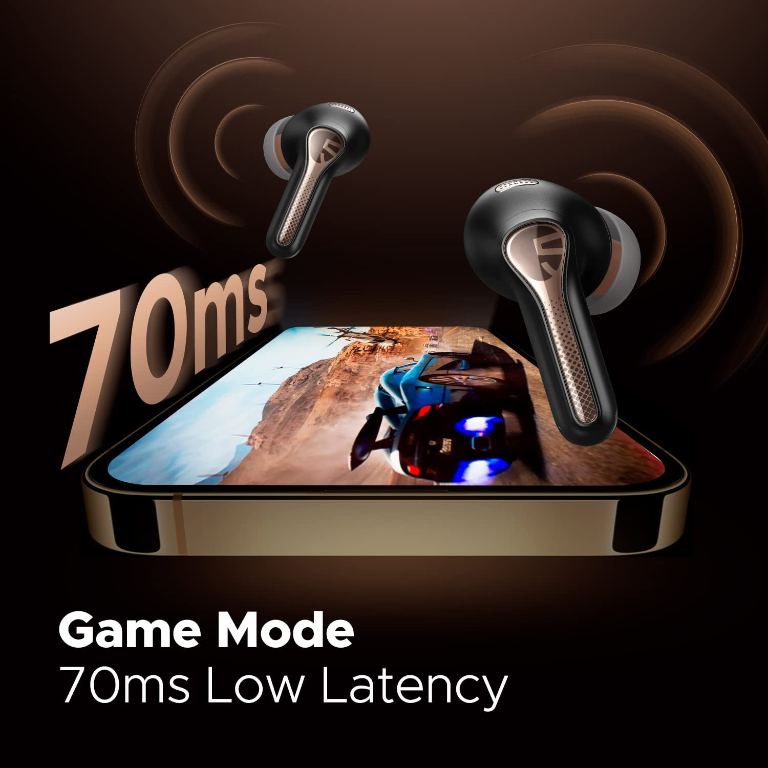 Soundpeats Wireless Bluetooth Earbuds Capsule3 Pro, Hi-Res Audio Headphones with LDAC, Hybrid Active Noise Cancellation Earphones, 6 Mics for Call, Transparency Mode, Game Mode (Black) image number 3