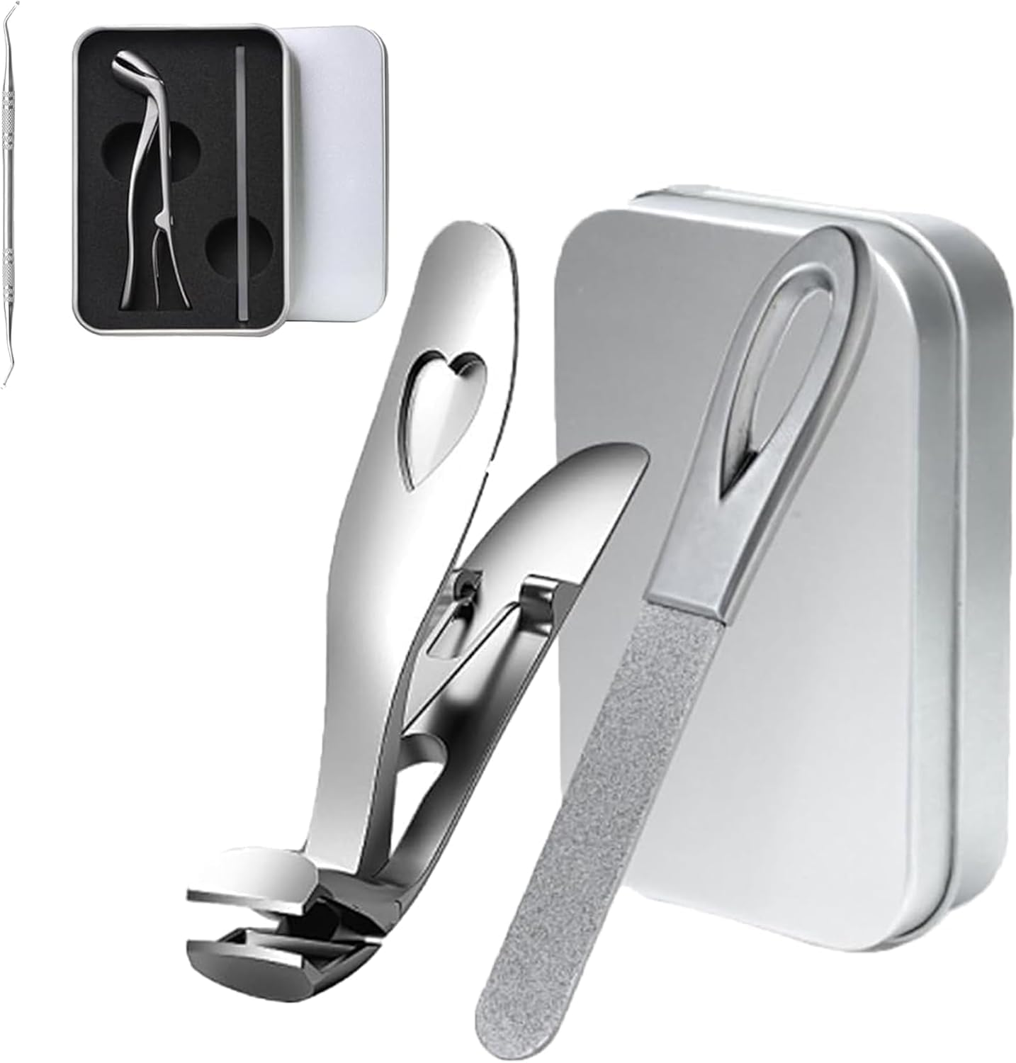 Sherum Clipmaster Pro,Cumuul Clipmaster Pro,Sherum Nail Clipper,Dotmalls Cumuul Clipmaster Pro Ergonomic Angled Head Senior Toenail Clipper, Large Angled Head Toenail Clippers Wide Opening (Silver)