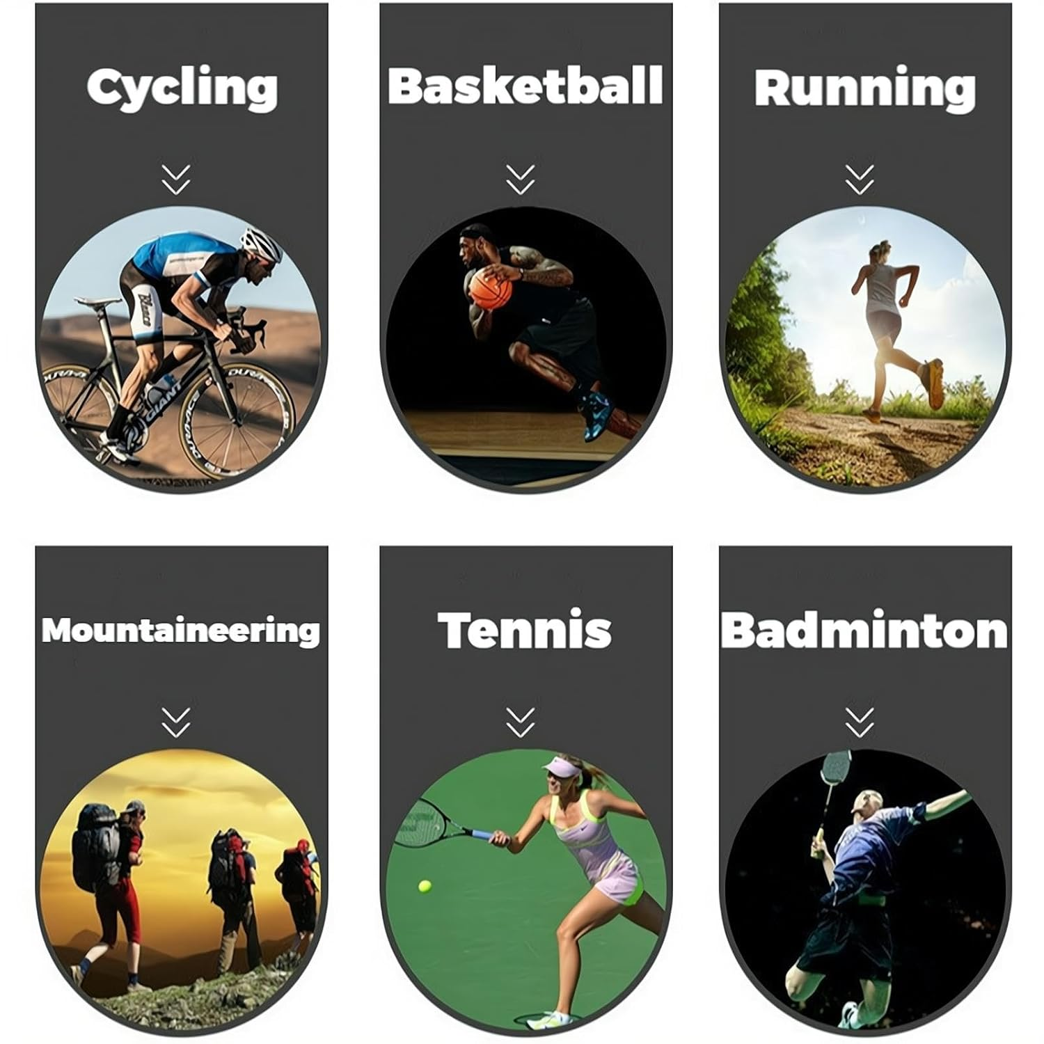 ZHIGOU 1 Pair of Men'S and Women'S Volleyball Dance Knee Pads - Thick 3D Soft Sponge Non-Slip Running Dance Basketball Sports Cycling Yoga Climbing - Breathable Support (Black) image number 6