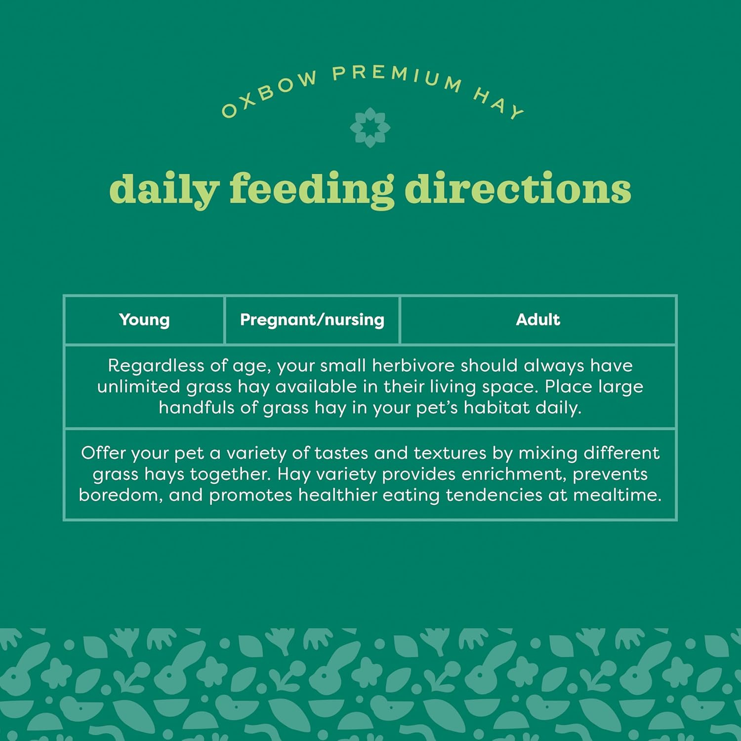 Oxbow Animal Health Western Timothy Hay, 40 Oz image number 2