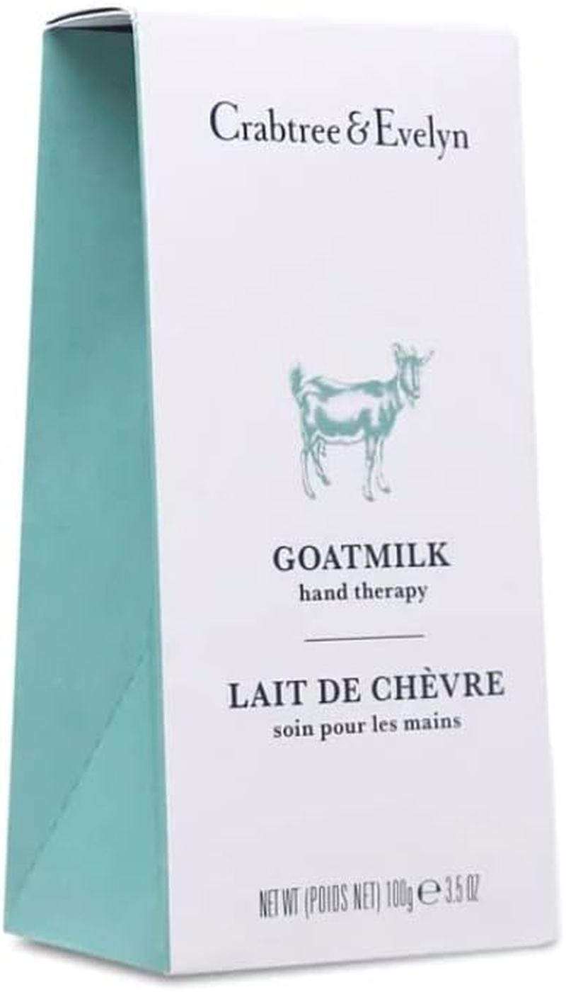 Crabtree & Evelyn Goat Milk Hand Therapy Cream, 3.5 Oz - Moisturizer for Dry Skin image number 1