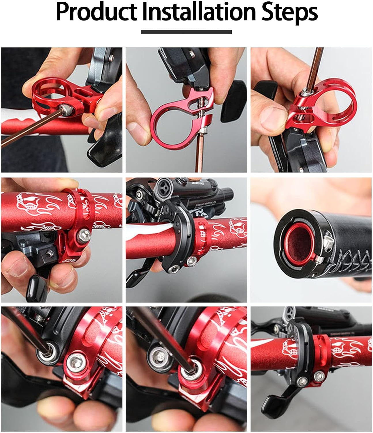 Ecsing Bike Shifter Clamp Replacement Compatible with Sram X7 X9 X0 XX X01 XX1 Releases Shifter Aluminum Alloy Shifter Trigger Bar Clamp 45X32X12Mm image number 4