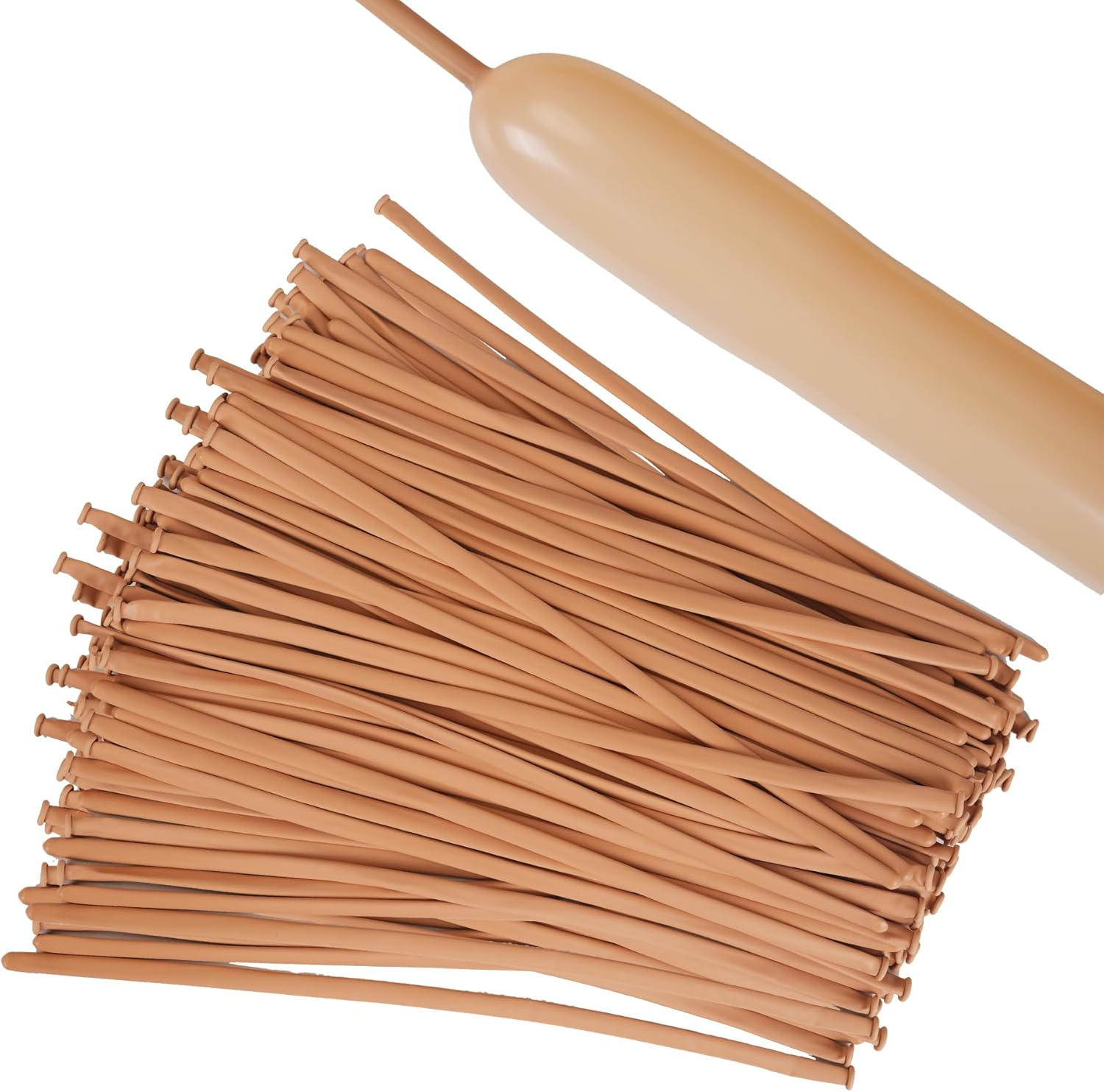 100Pcs Animals Twisting Balloons 260 Balloons Long Balloons Long Latex Balloons Garland for Birthday Wedding Party Decorations Supplies (Coffee) image number 5