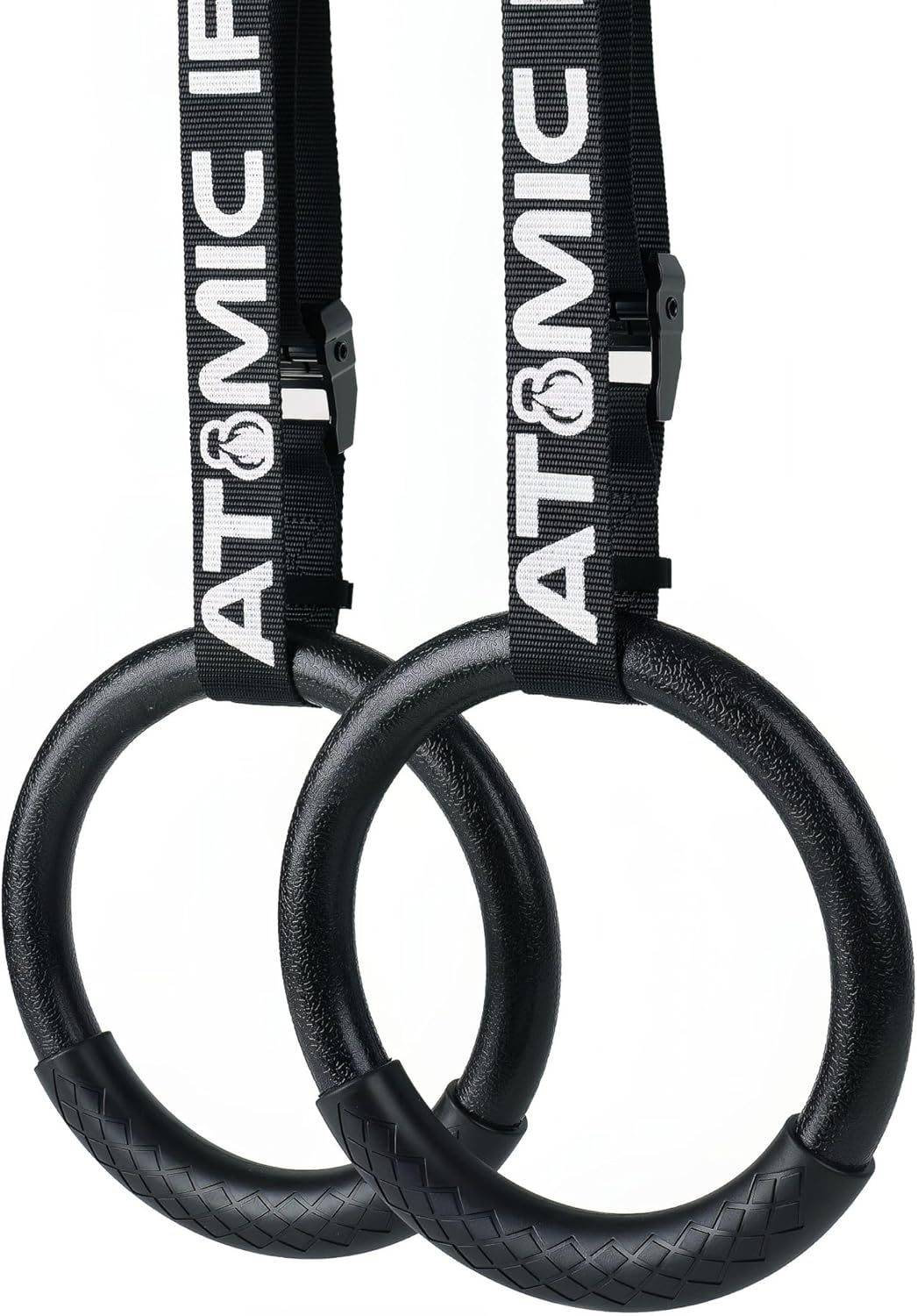 Outdoor Gymnastic Rings Premium with Grip Handle - Waterproof for outside Fitness & Calisthenics White image number 3