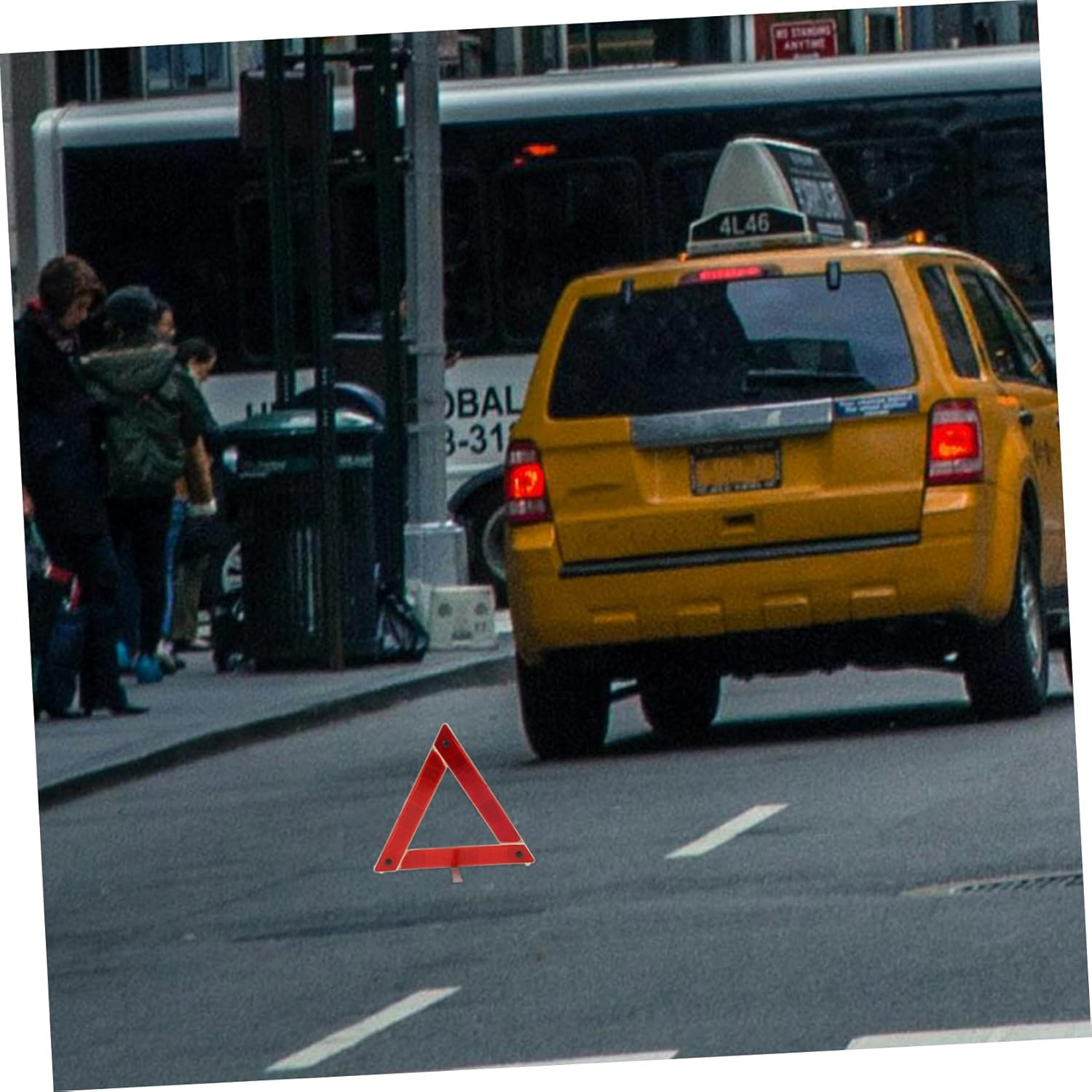 Foldable Emergency Triangle Warning Sign for Car and Truck Plastic Metal Roadside Safety Kit Portable Reflective Road Traffic Alert for Vehicle Breakdown image number 6