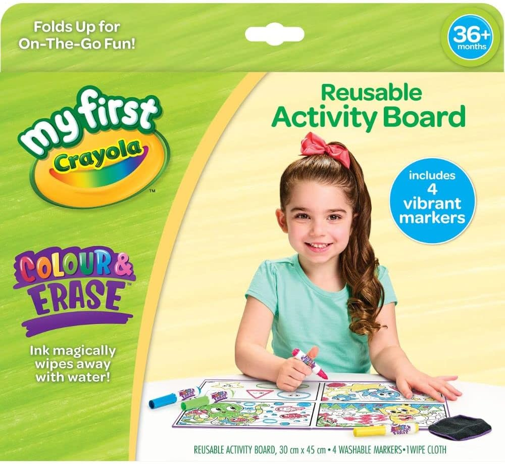 CRAYOLA 921382.006 Color & Erase Resuable Activity Board, Multi image number 1