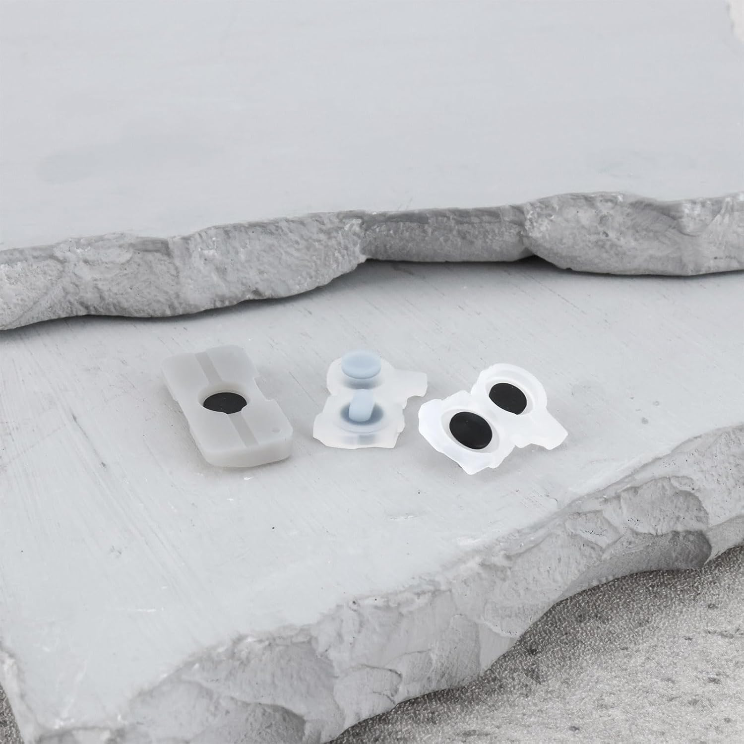 VGOL 2 Sets Silicone Button Rubber Pads Replacement Compatible with PS5 Dualsense Controller BDM-030 image number 3