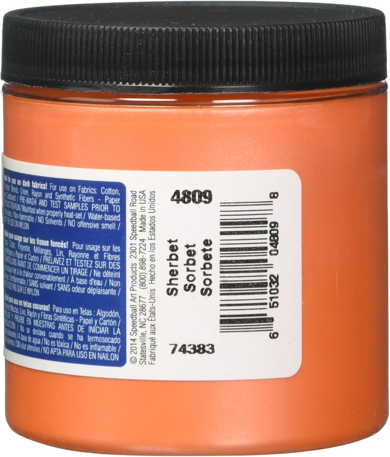 Speedball Opaque Fabric Screen Printing Ink Sherbert, 236Ml, Delivers Vibrant Colours, Superior Coverage, Ideal for Diverse Fabric, Paper and Cardboard Projects image number 4