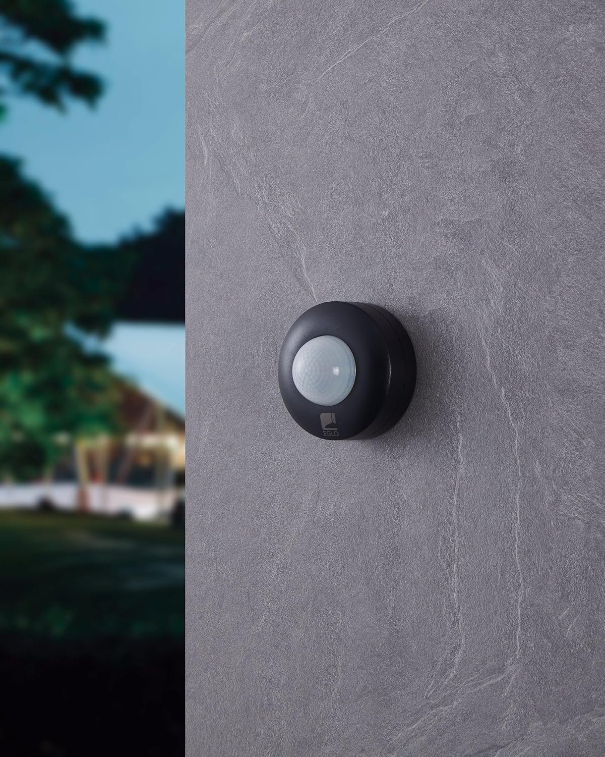 EGLO 97422 DETECT ME 6 Motion Sensor, Black, &Oslash; 90 Mm