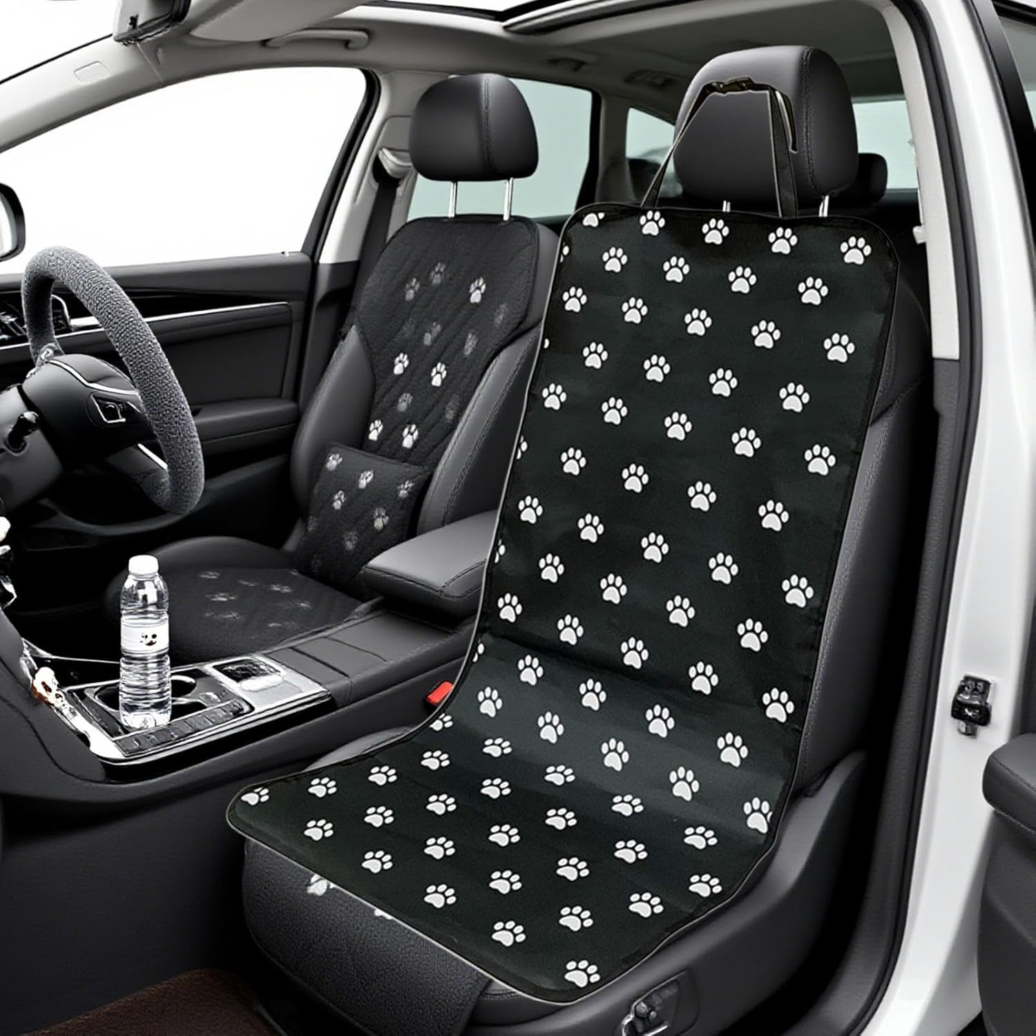 Seat Protector for Dogs - Waterproof Seat Cover for Front Seat | Easy to Clean Pet Cushion for Family Travel Long Distance Car Travel