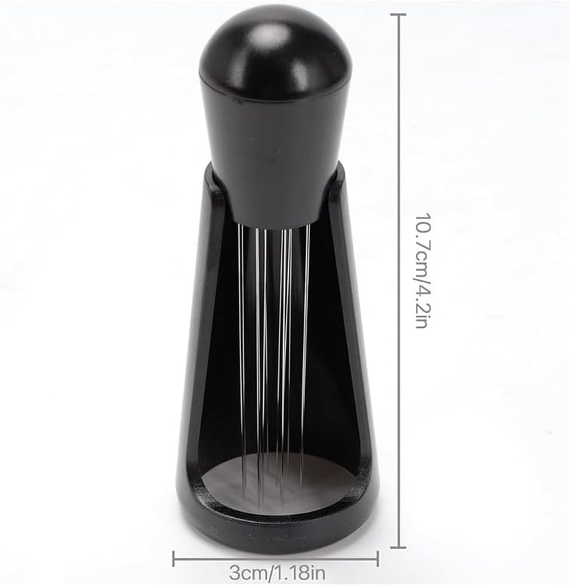 Stainless Steel Needles Barista Tool, 1Pc Stirring Tamper Distributor WDT Tool Espresso Needle Stirrer Stirring Tool with Stand 304 Stainless Steel 12 Needles 0.4Mm Coffee Tamper Distribution Tool image number 4