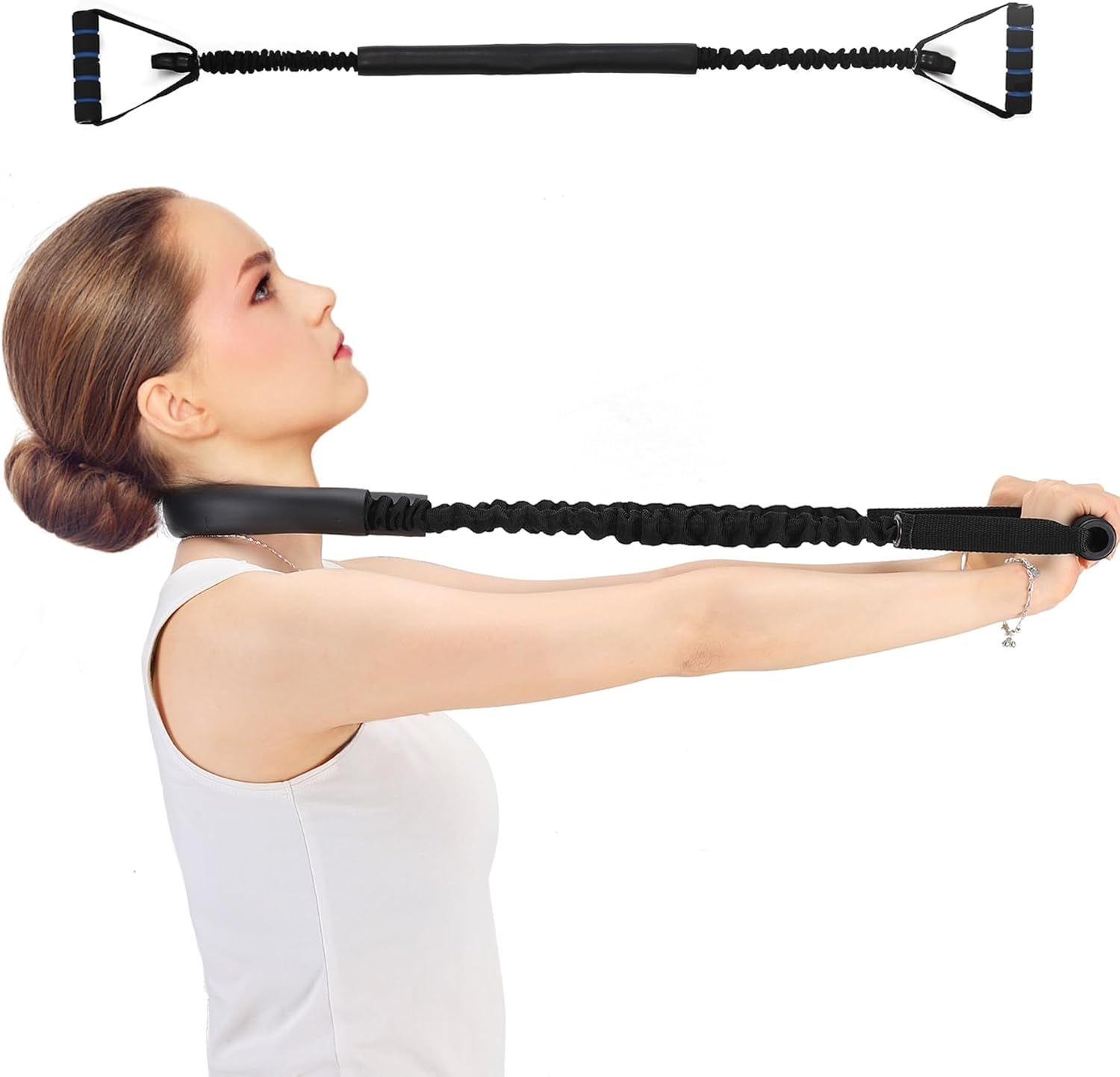 Neck Stretcher Exerciser, Cervical Traction Device, Neck Chiropractor Pull Device, Cervical Neck Traction Devices for Home Use