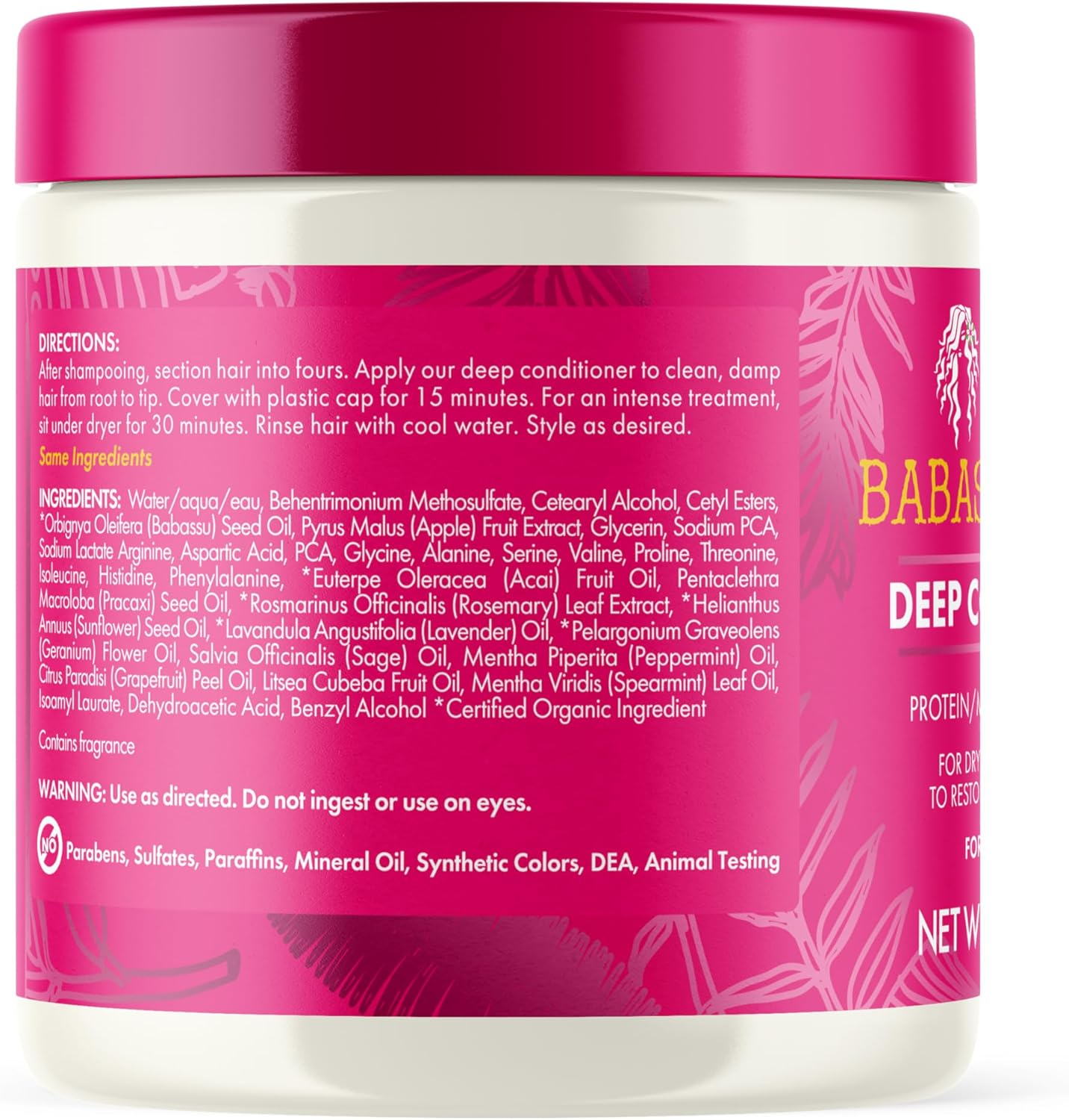 Mielle Babassu Oil Mint Deep Conditioner 227 G image number 5