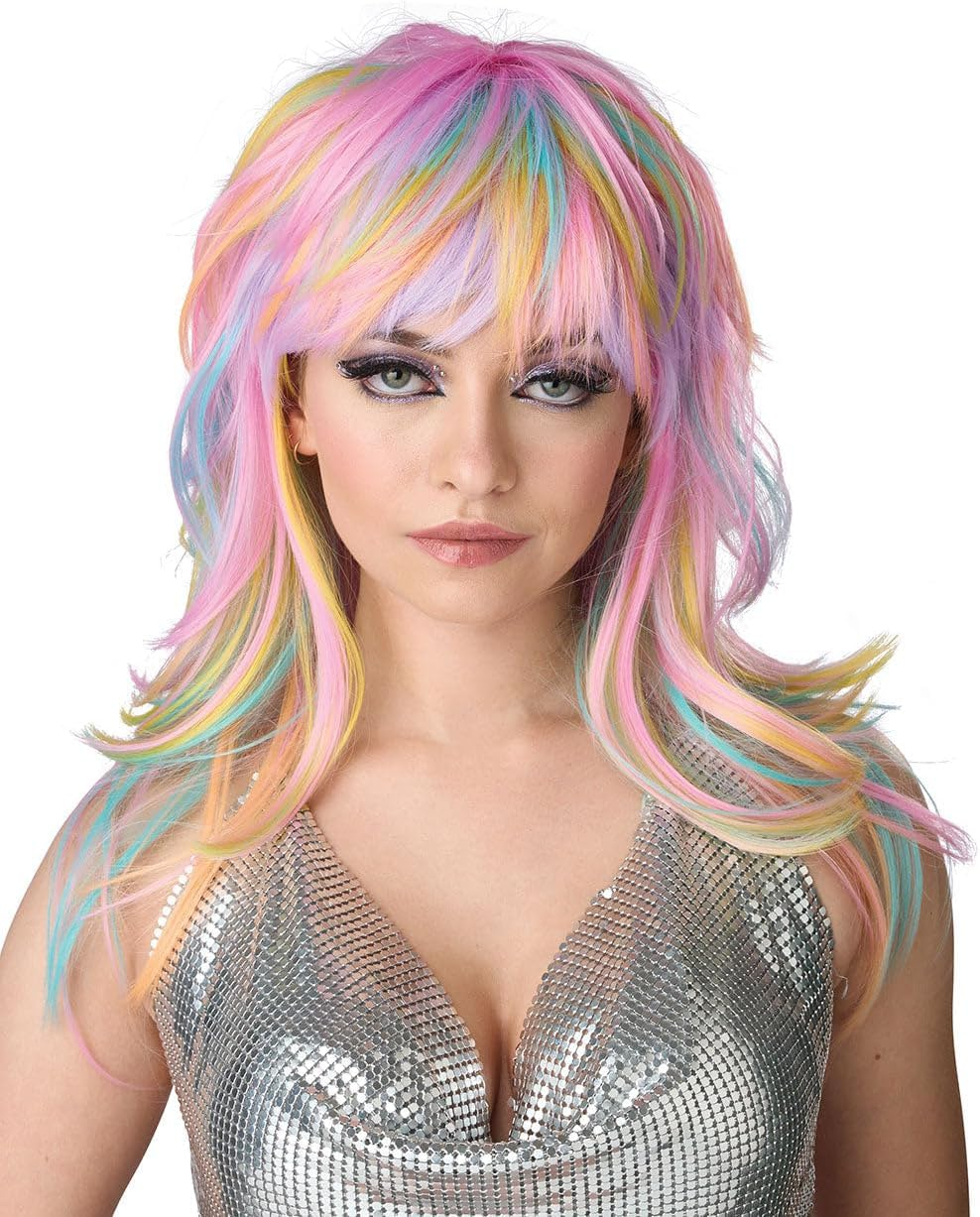 Tempting Tresses Black and White Wig