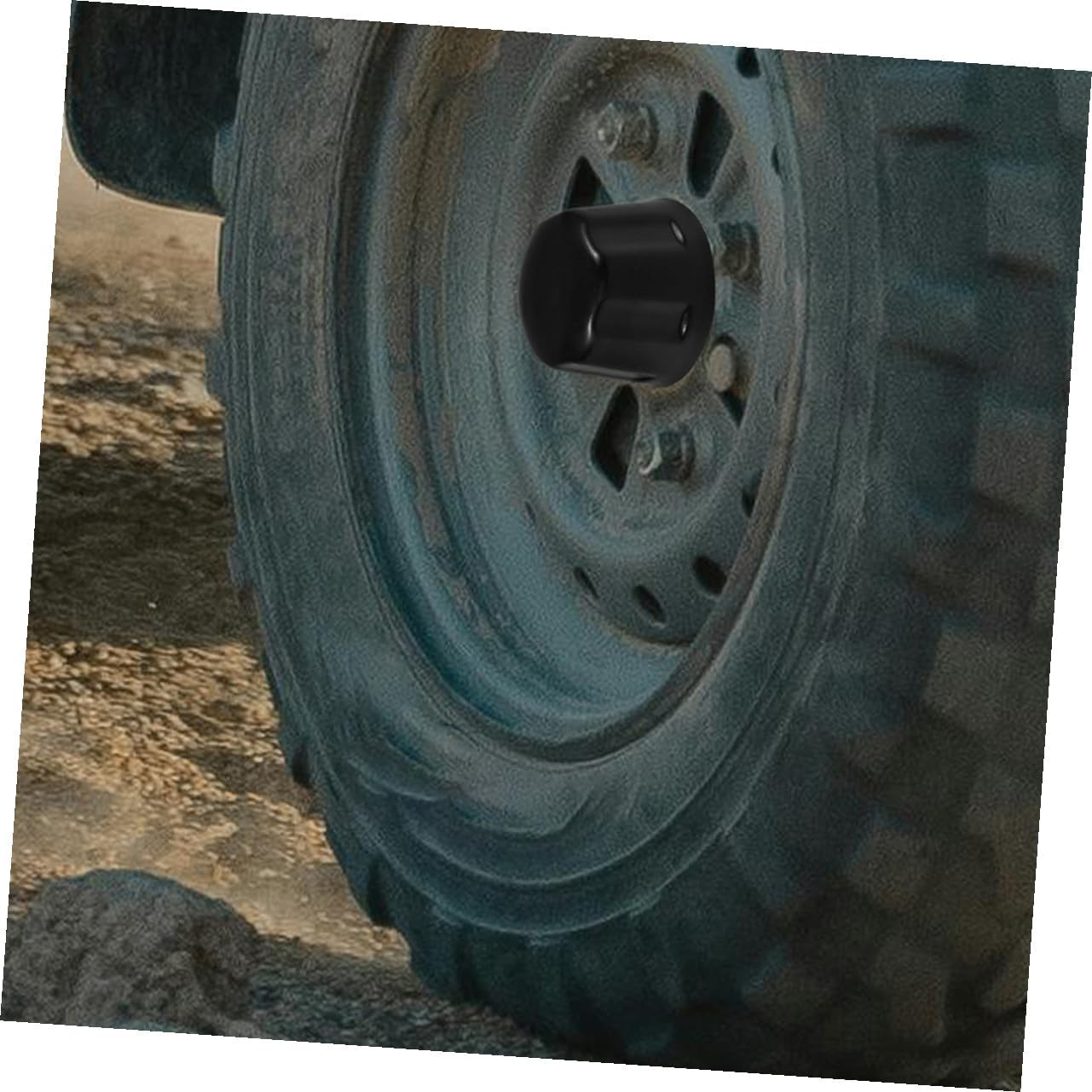 Mobestech 2Pcs ATV Wheel Covers Rubber Wheel Rim Caps for ATV Tire Rim Protection image number 1