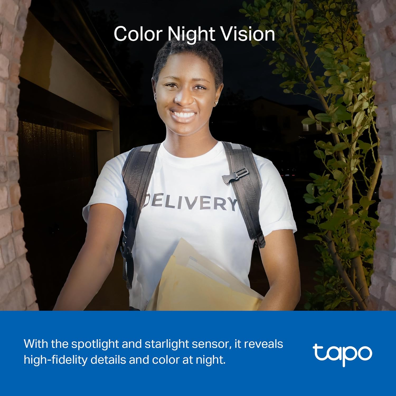 Tapo D230S1 2K 5MP Battery Video Doorbell Wireless, Security Camera Doorbell, Ring Chime Included, Color Night Vision, Head-To-Toe View, 6-Month Battery, IP64, Cloud &Local Storage, No Monthly Fee image number 1