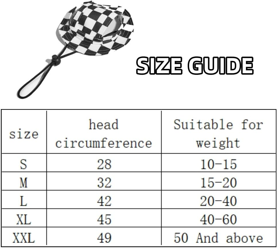 Pet Hat for Cats Dogs Only with Adjustable String Pet Hat Small Pet for Small and Medium Cats Birthday Party Costume Decoration,Summer Travel Hat with Ear Holes (M) image number 4