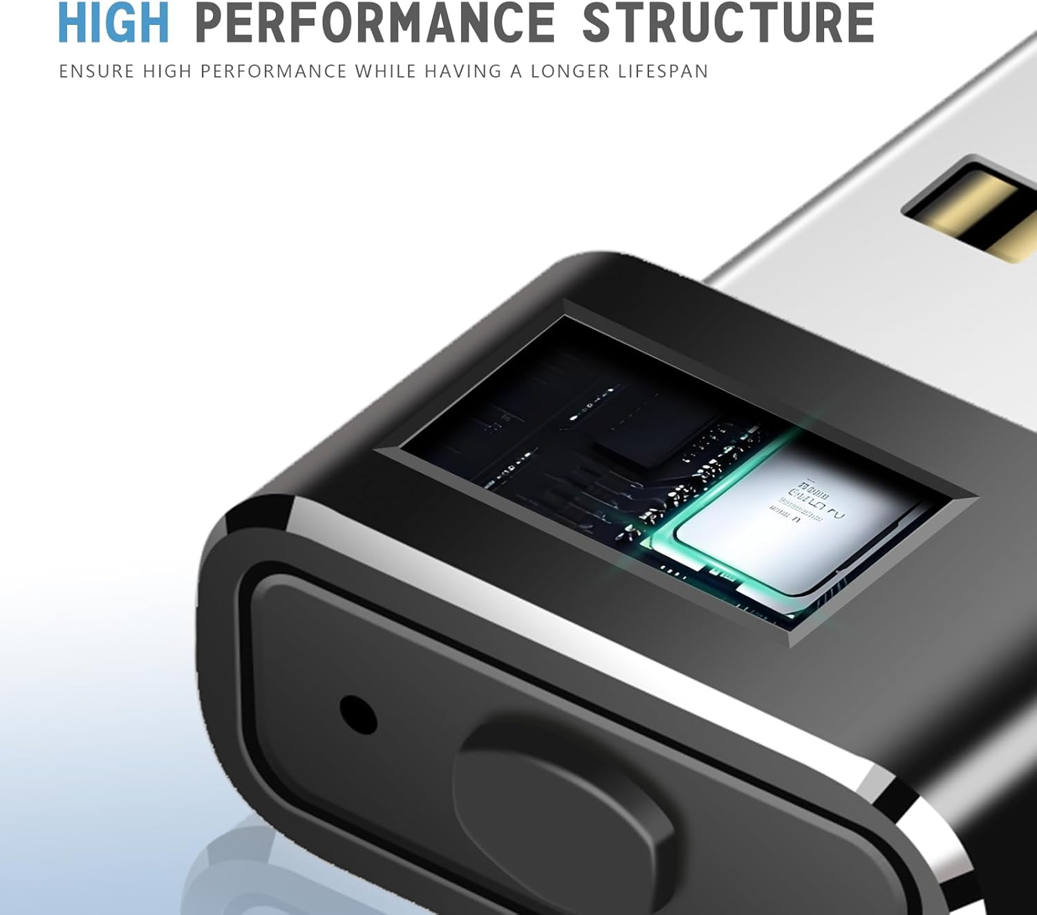 Geyes USB Mouse Jiggler, Undetectable Mouse Mover Device Has Two Swing Modes Jiggle and Multi-Track,Keeps for Computer/Laptop Awake, Driver-Free, Plug-Play，With Switch (Metal Black) image number 3