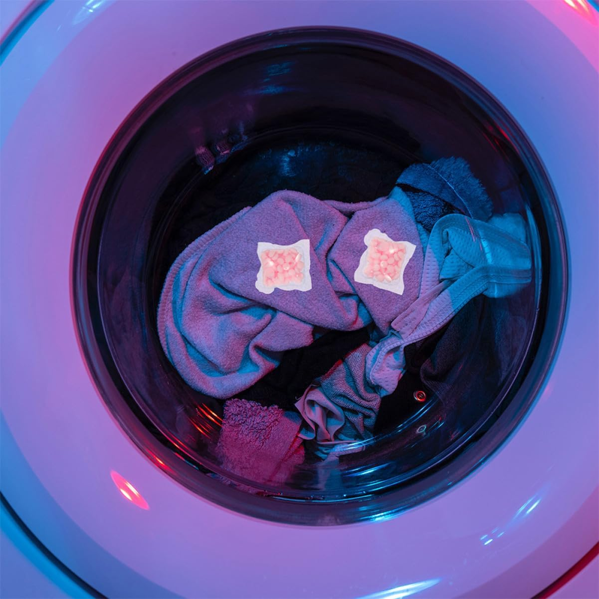 COOPHYA 30Pcs Laundry Scent Beads Softener Capsules for Machine and Hand Wash Lasting Fragrance Booster Beads Pink Purple Odor Removing Perfume Patchouli Laundry Freshener image number 1